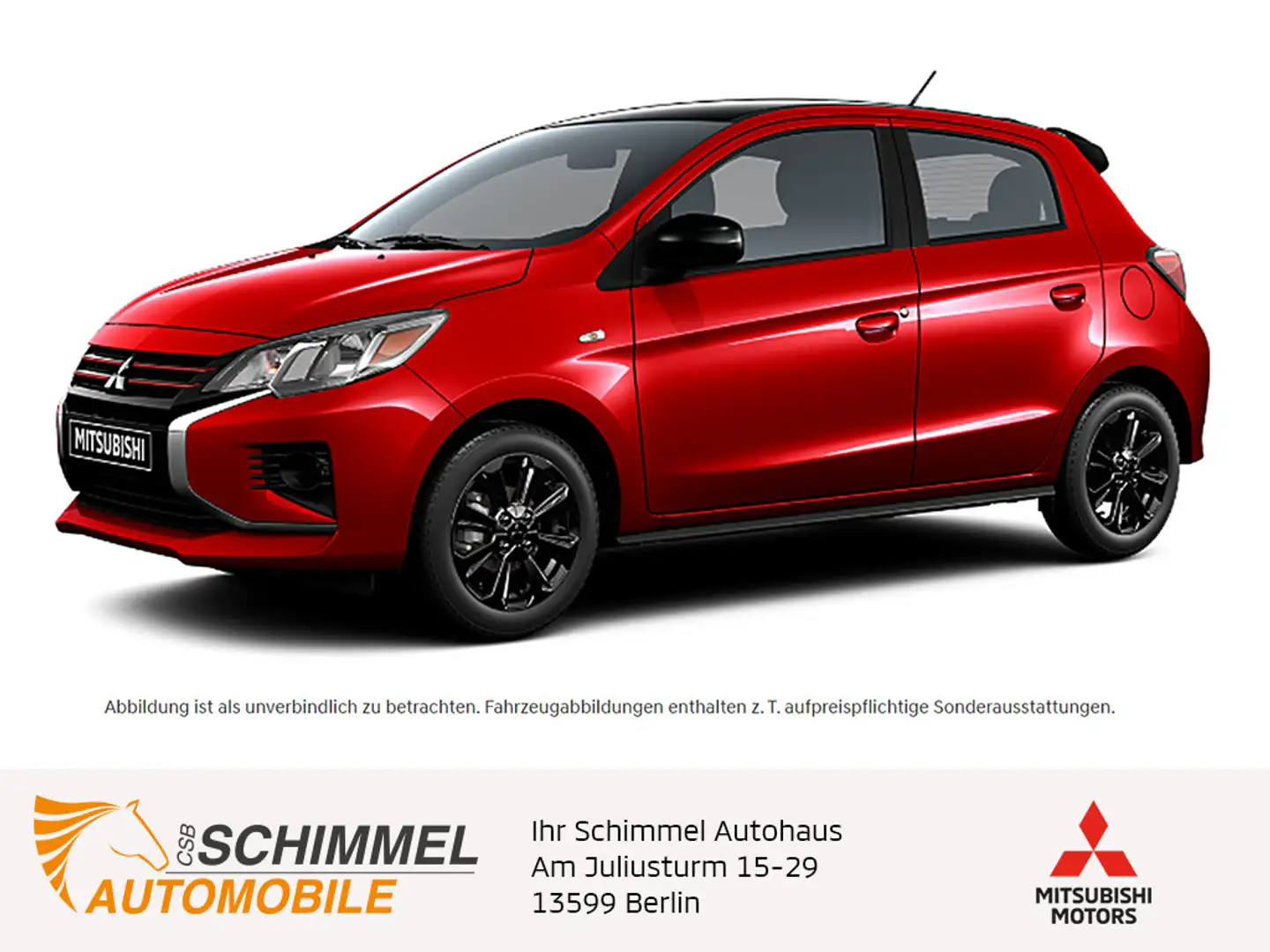 Mitsubishi Space Star Select+ Black 1,2 l KLIMA SHZ Rosso - 1