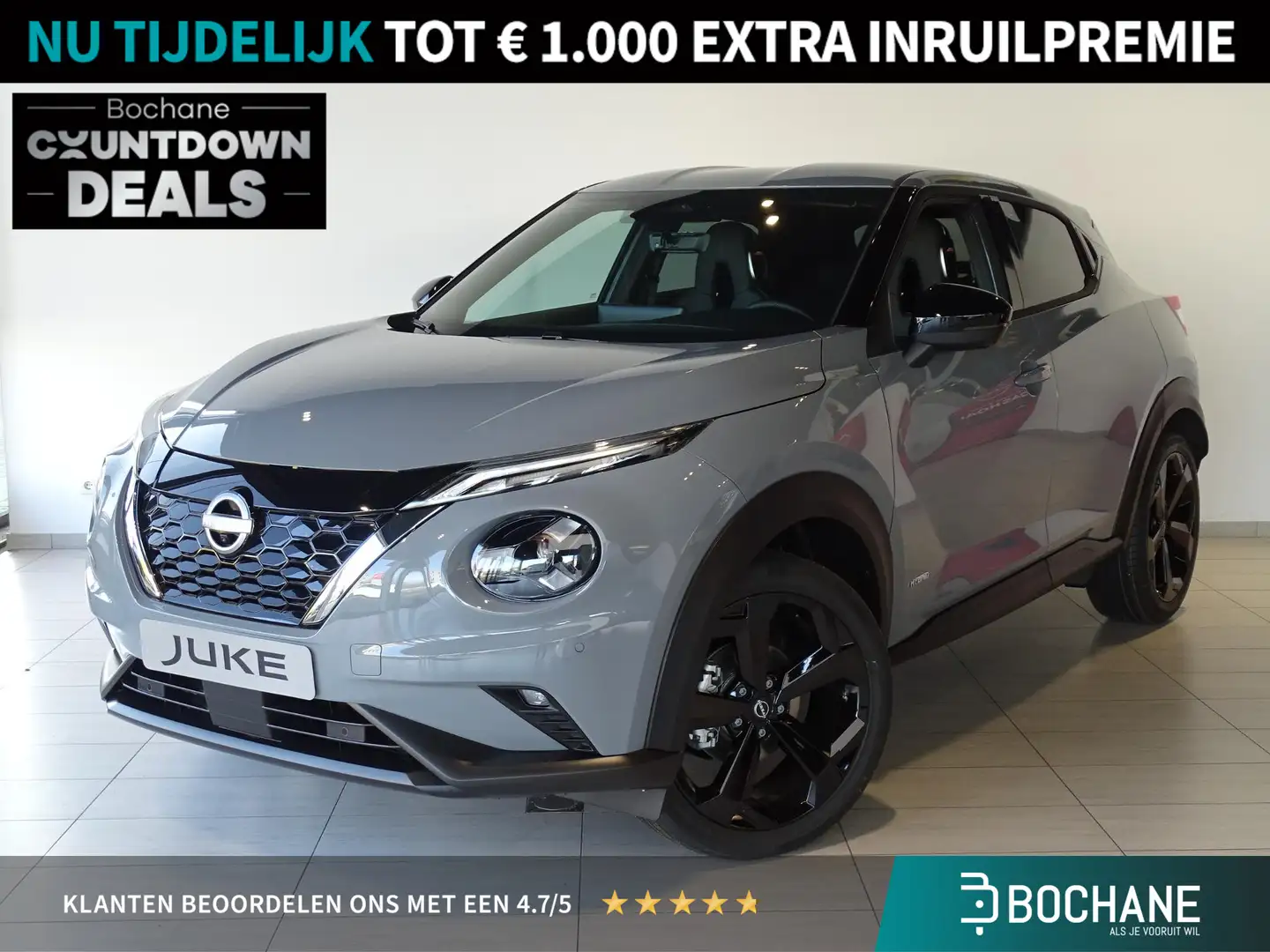Nissan Juke 1.6 Hybrid Tekna Soundpack | Camera | Propilot | P Grijs - 1