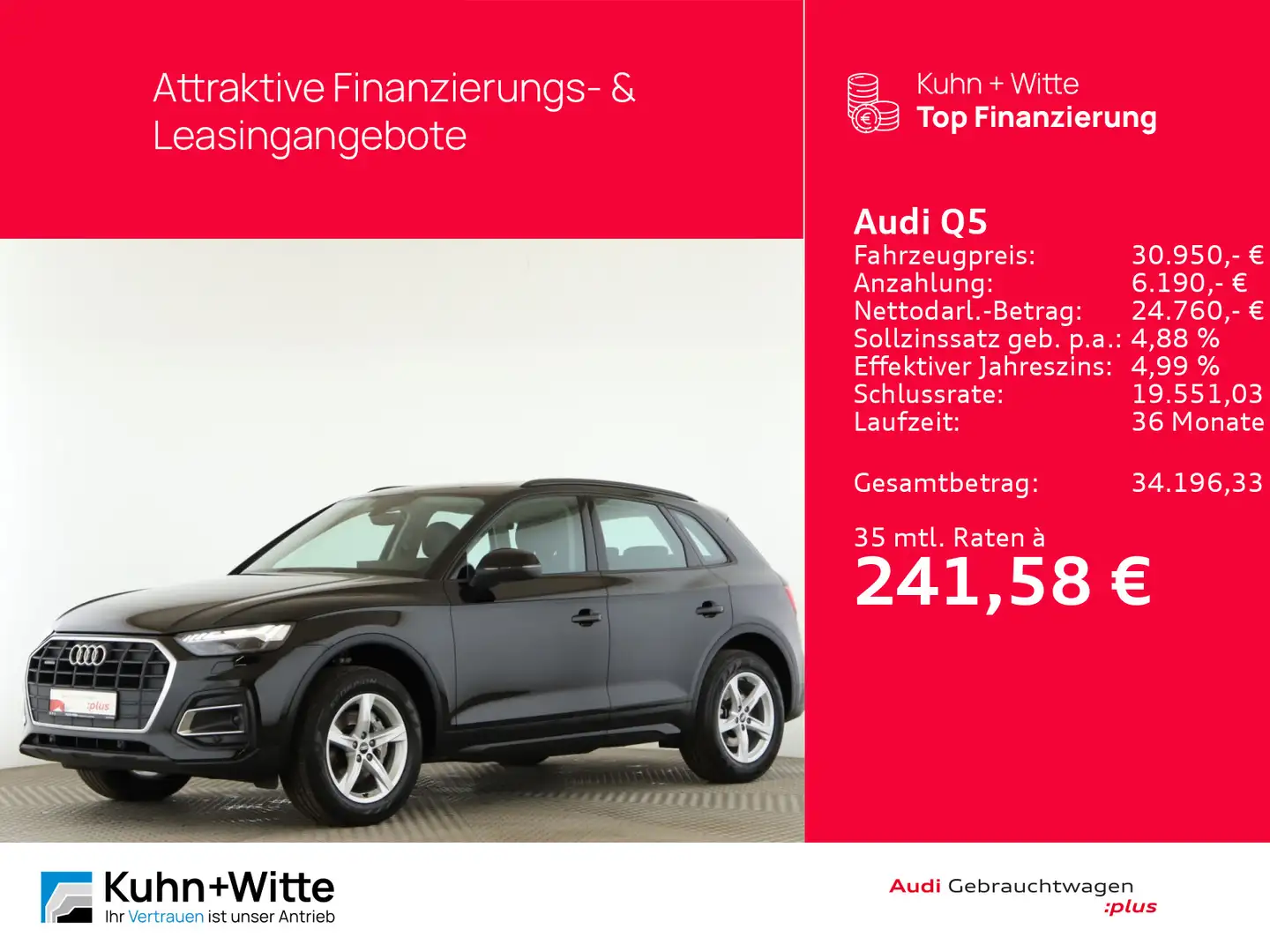 Audi Q5 40 TDI quattro *Pano*ACC*Matrix*RFK*MMI-Plus* Schwarz - 1