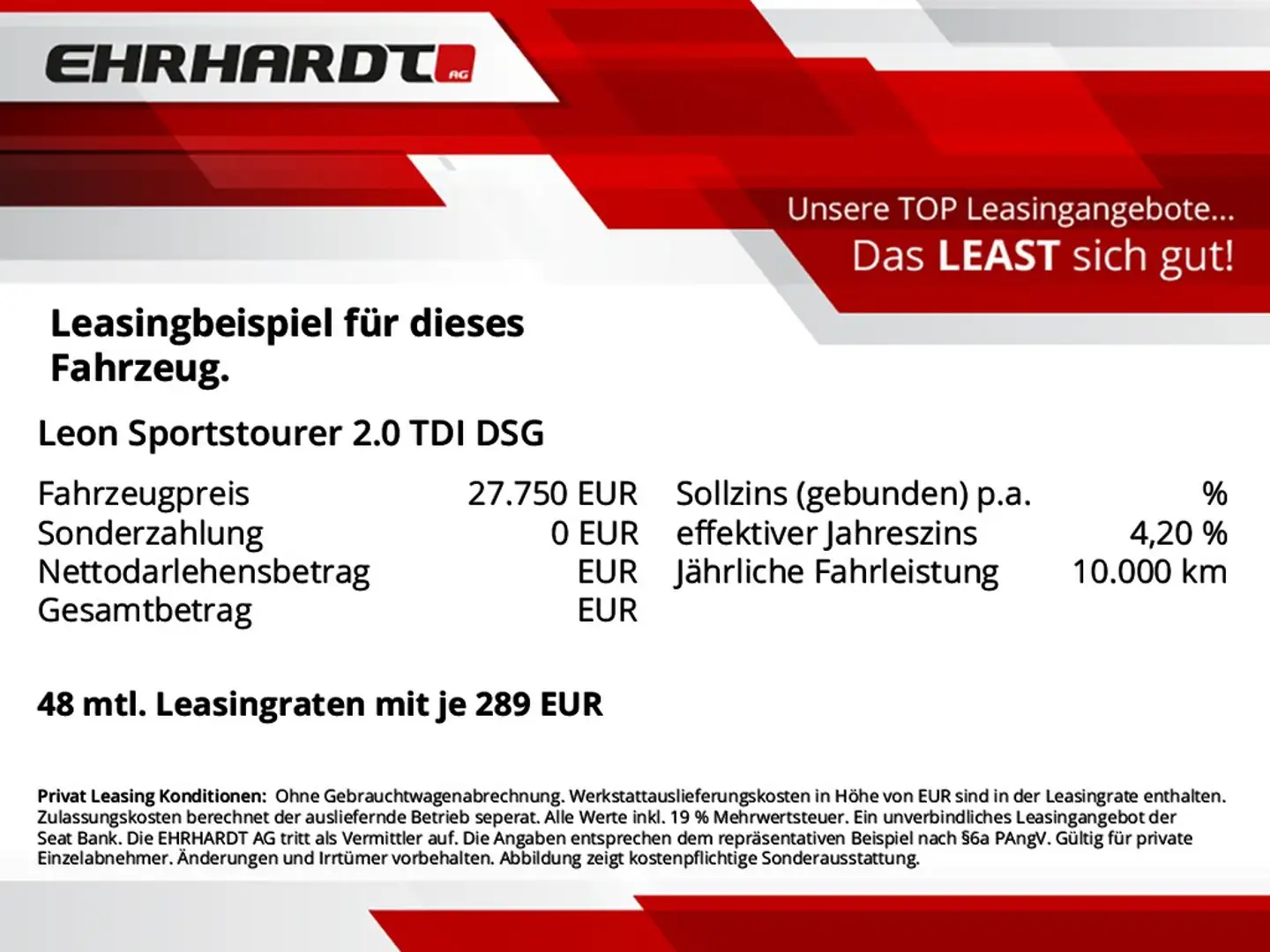 SEAT Leon Sportstourer 2.0 TDI DSG FR VIRTUAL*NAVI*LED*AC... Schwarz - 2