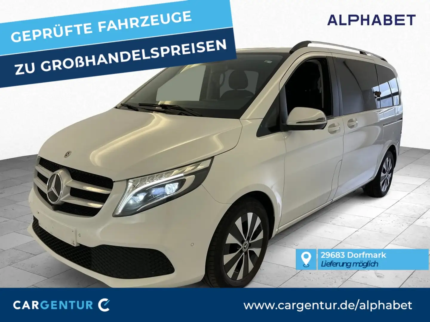 Mercedes-Benz V 220 d kompakt 360° AHK LED Alb - 1