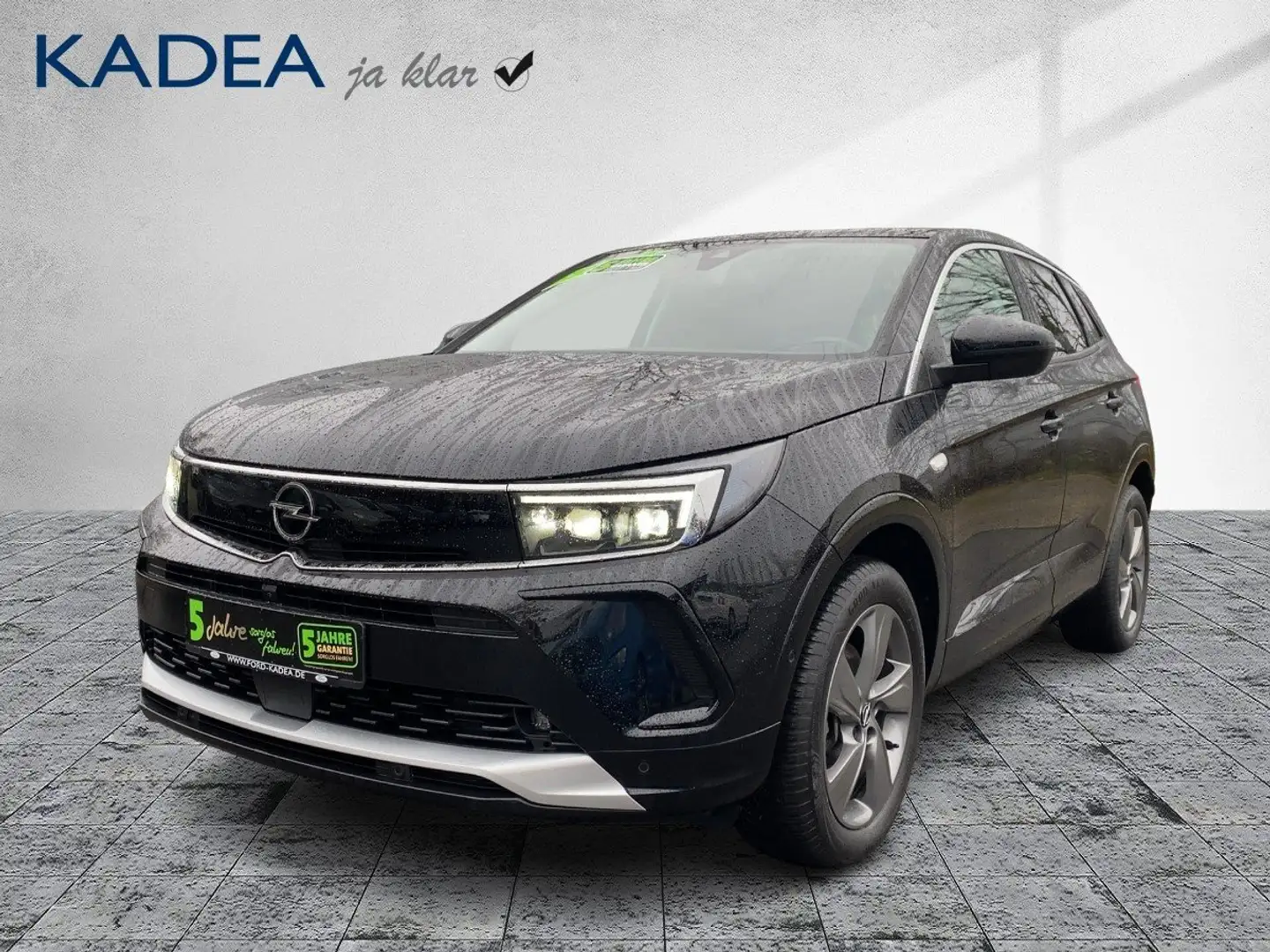 Opel Grandland 1.2 Turbo Elegance ACC+AHK+LED+NAV+KAM Zwart - 2