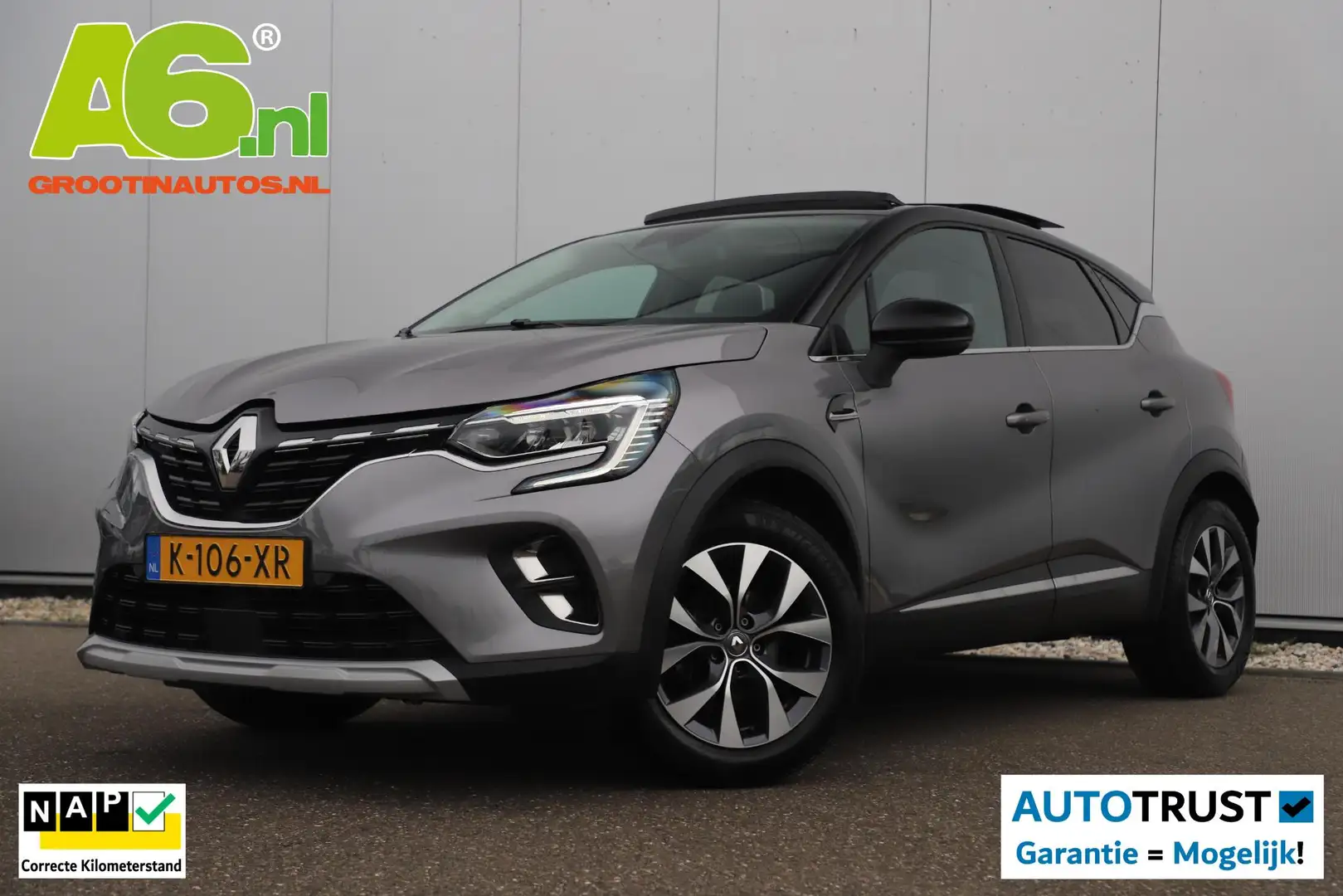 Renault Captur 1.0 TCe 100 Bi-Fuel Intens Panoramadak Keyless Nav Gris - 1