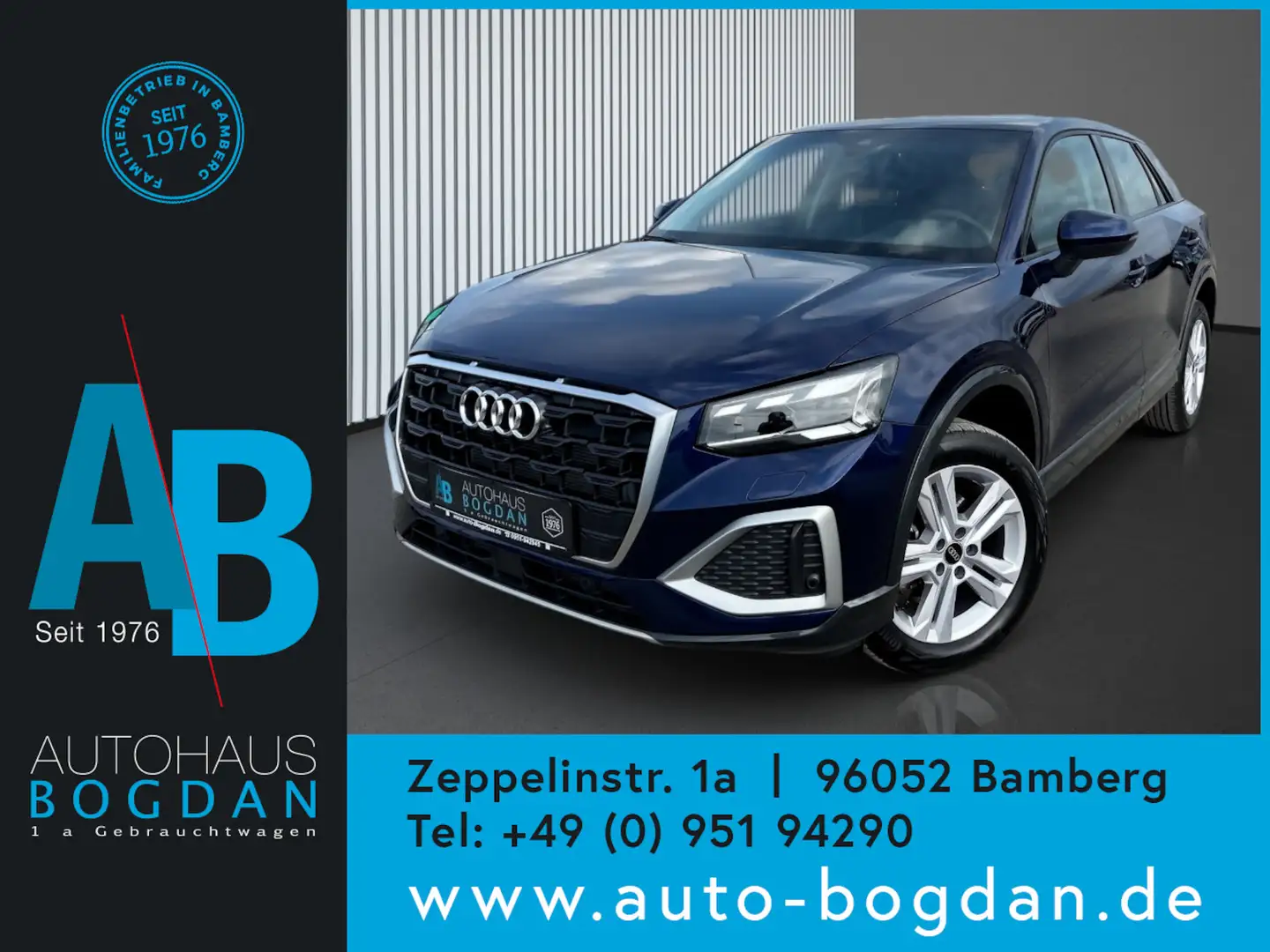 Audi Q2 35 TFSI advanced MatrixLED*adaptTempomat Bleu - 1