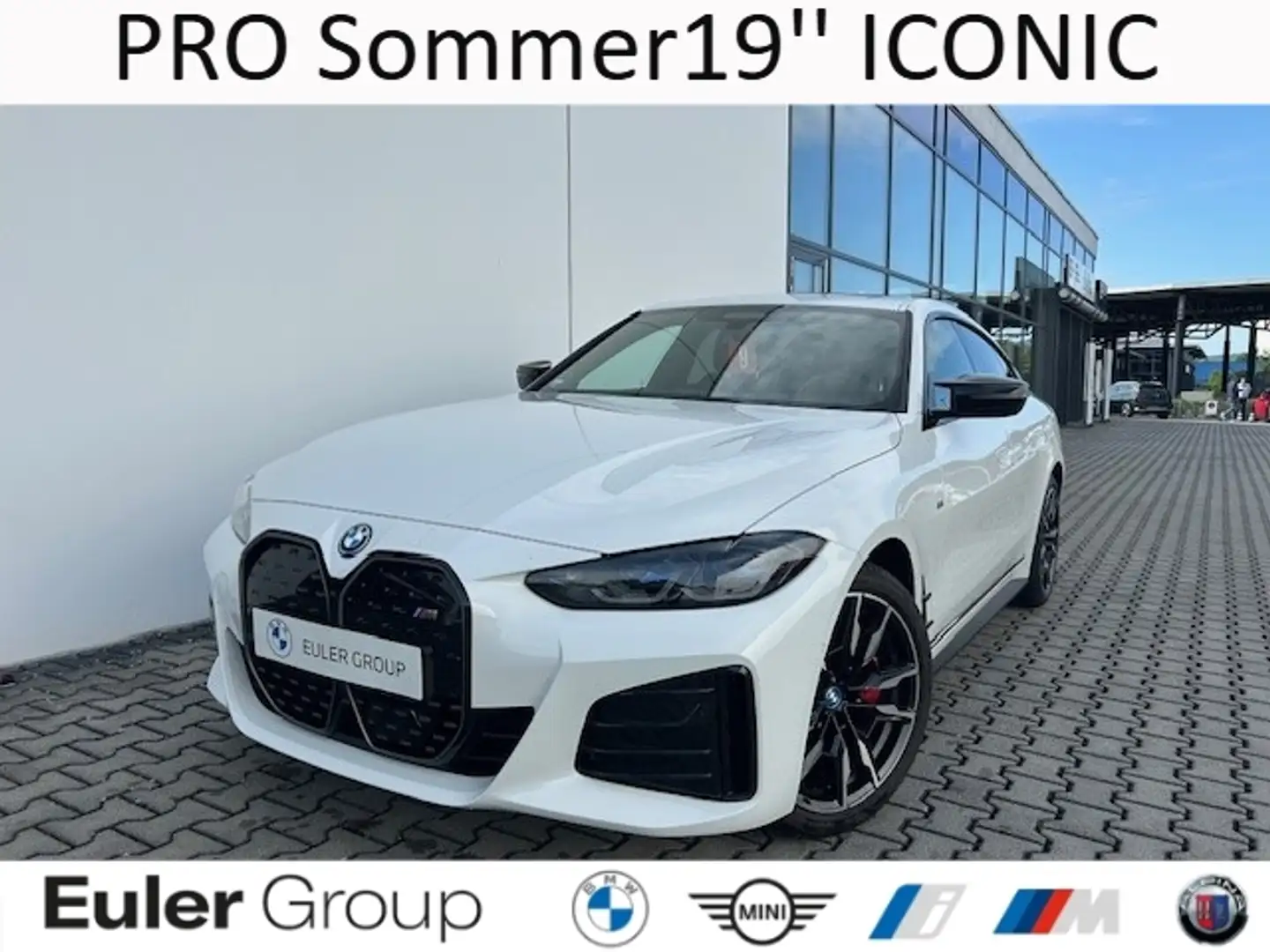 BMW i4 PRO Sommer19'' ICONIC Glasdach Laser H/K  PA+ 360 Weiß - 1