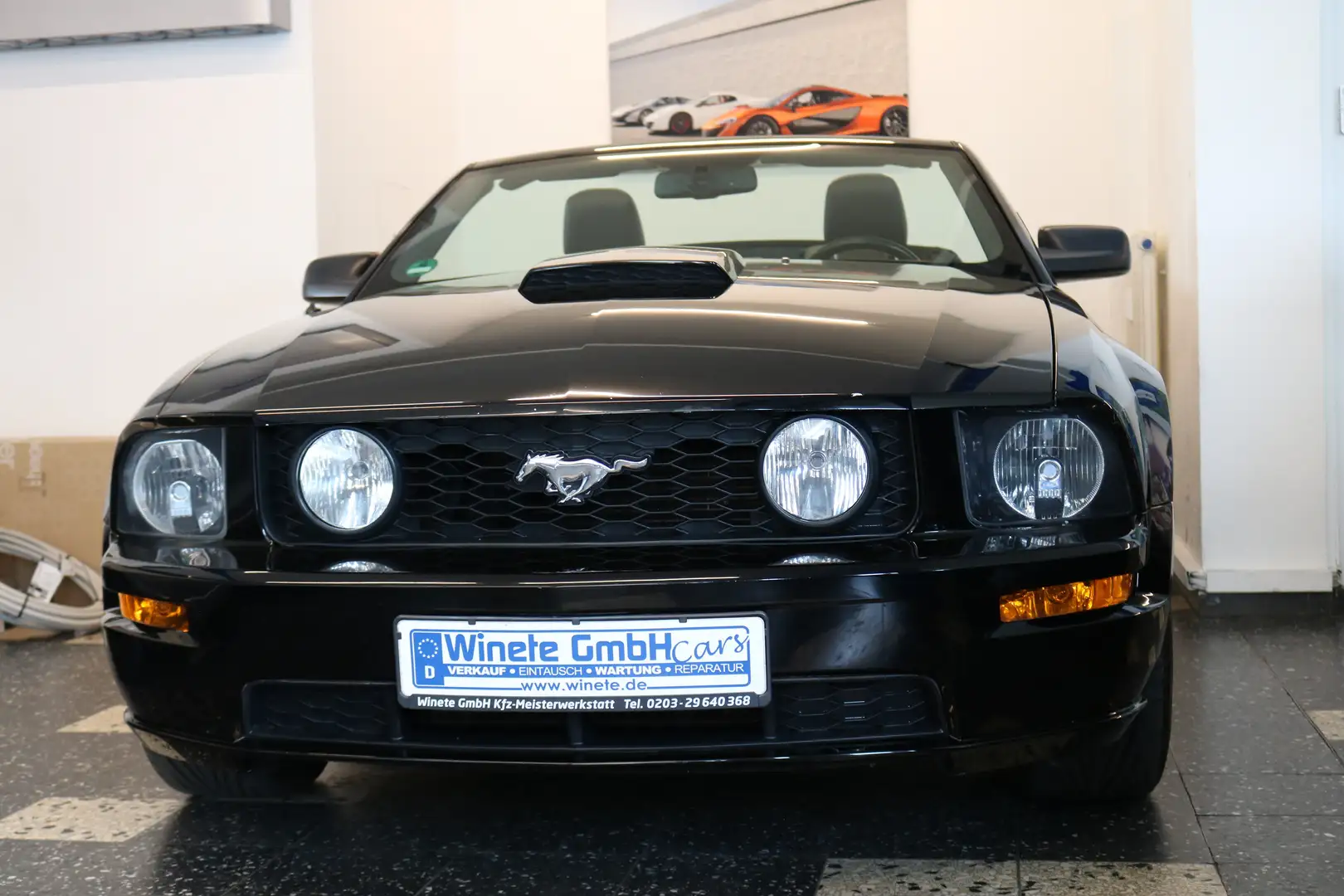 Ford Mustang GT 4.5 V8 *Cabrio*2HAND* SHZ*KLIMA*LEDER*Schalter* Noir - 1