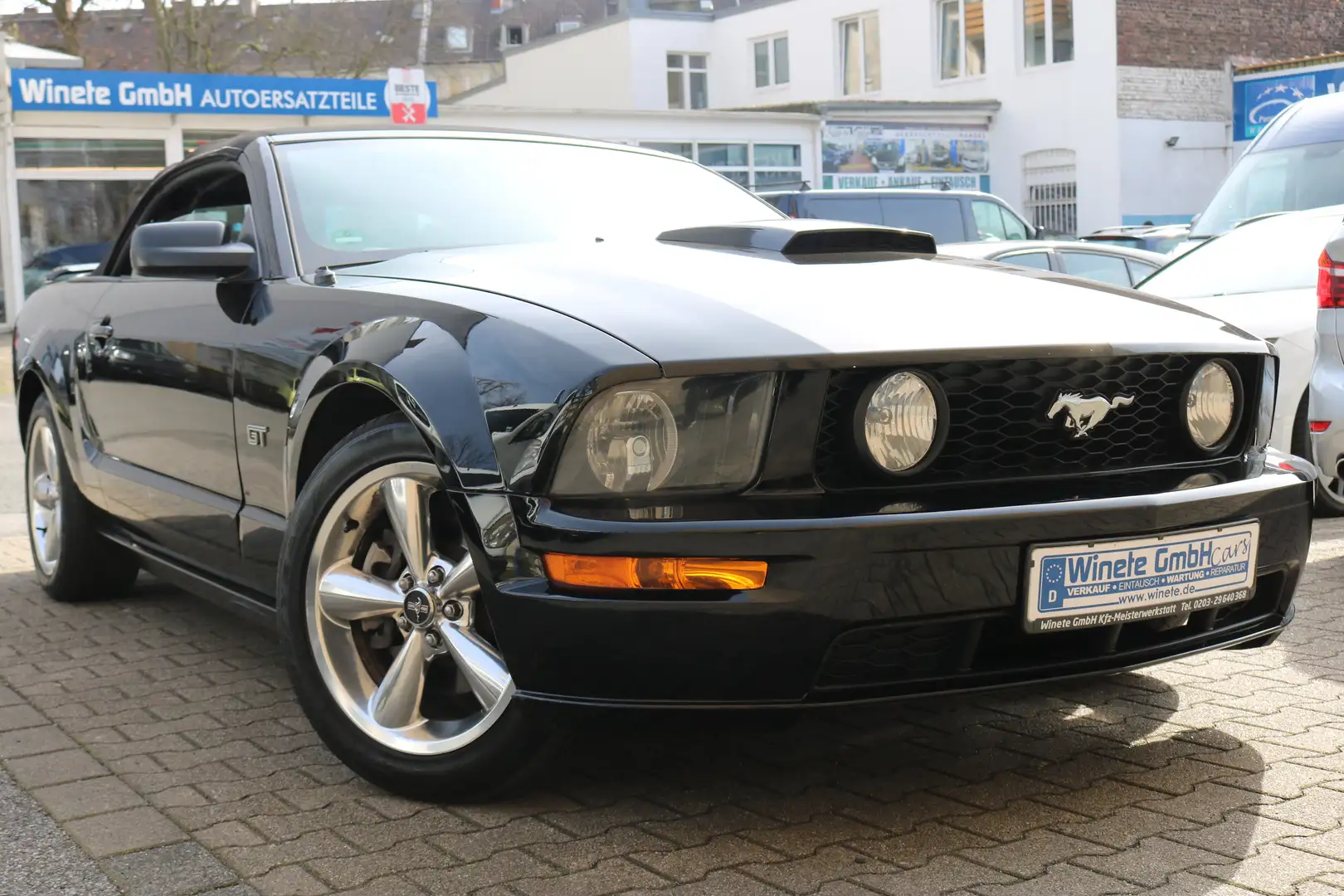 Ford Mustang GT 4.5 V8 *Cabrio*2HAND* SHZ*KLIMA*LEDER*Schalter* Fekete - 2