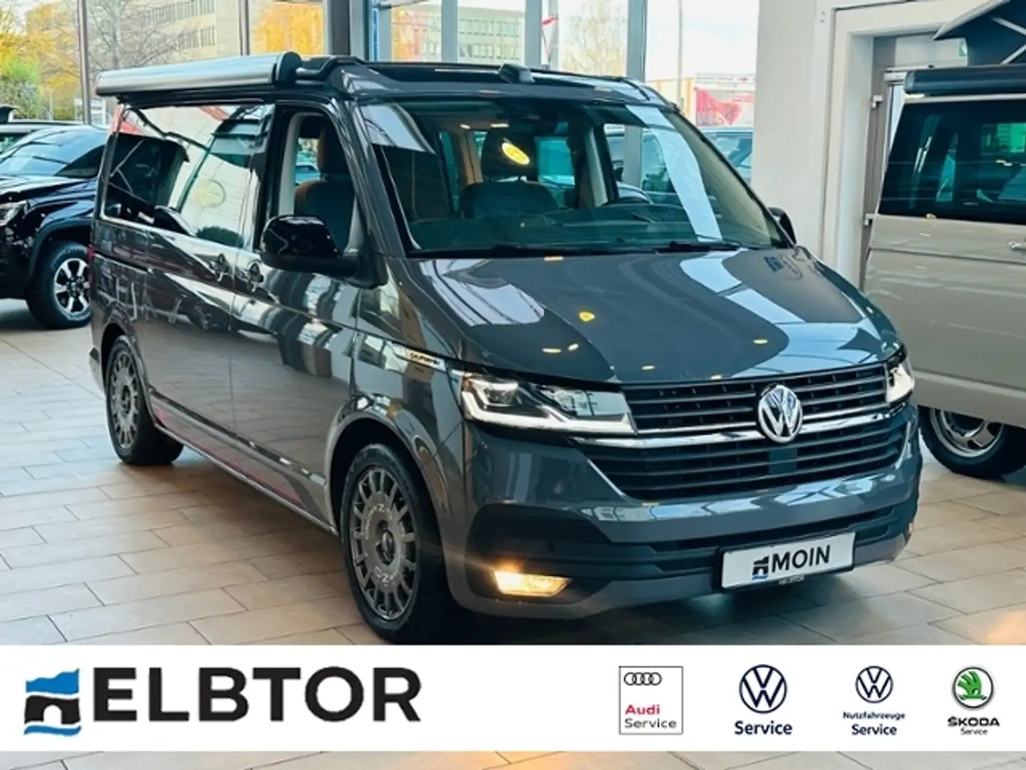 Volkswagen T6.1 Transporter California Ocean Edition 2.0 TDI DSG FWD AHK RFK Grau - 1