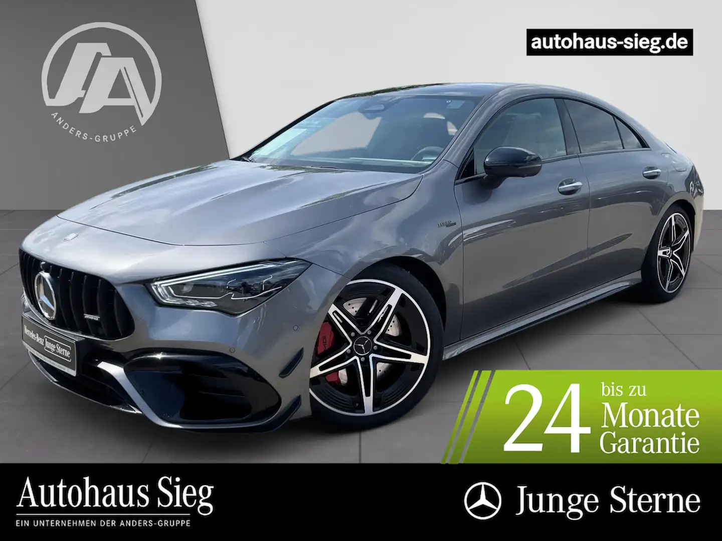 Mercedes-Benz CLA 45 AMG S AMG 4M+ AERO+Perf.Sitze+Pano+Burm+ Серый - 1