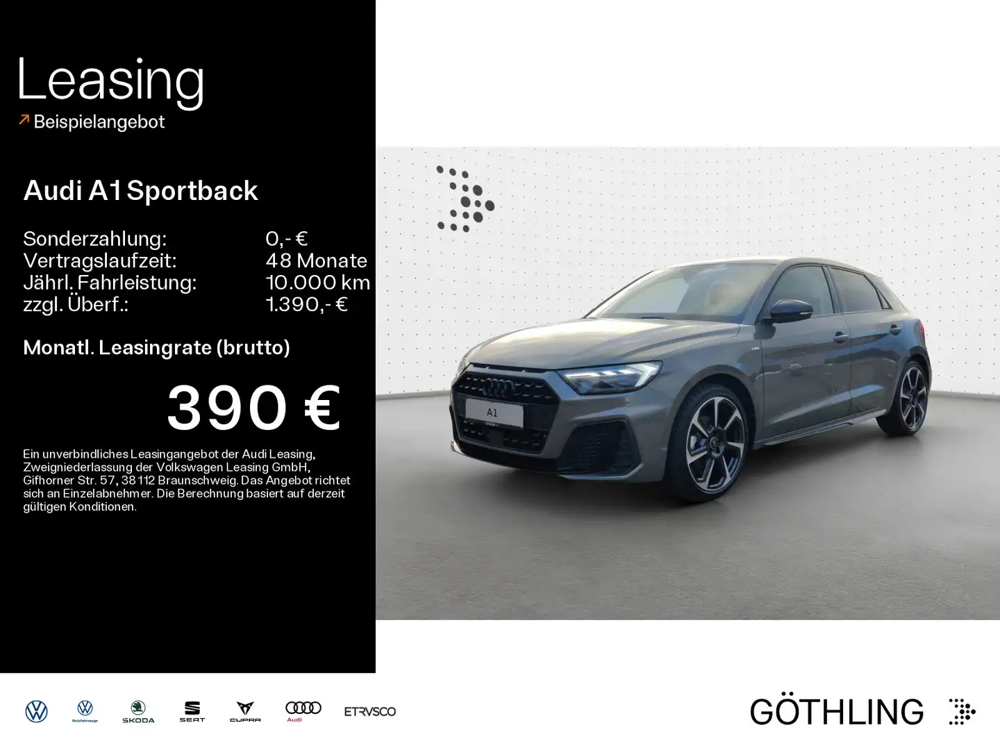 Audi A1 S line 35 TFSI S tronic *LED*Optik Gris - 1