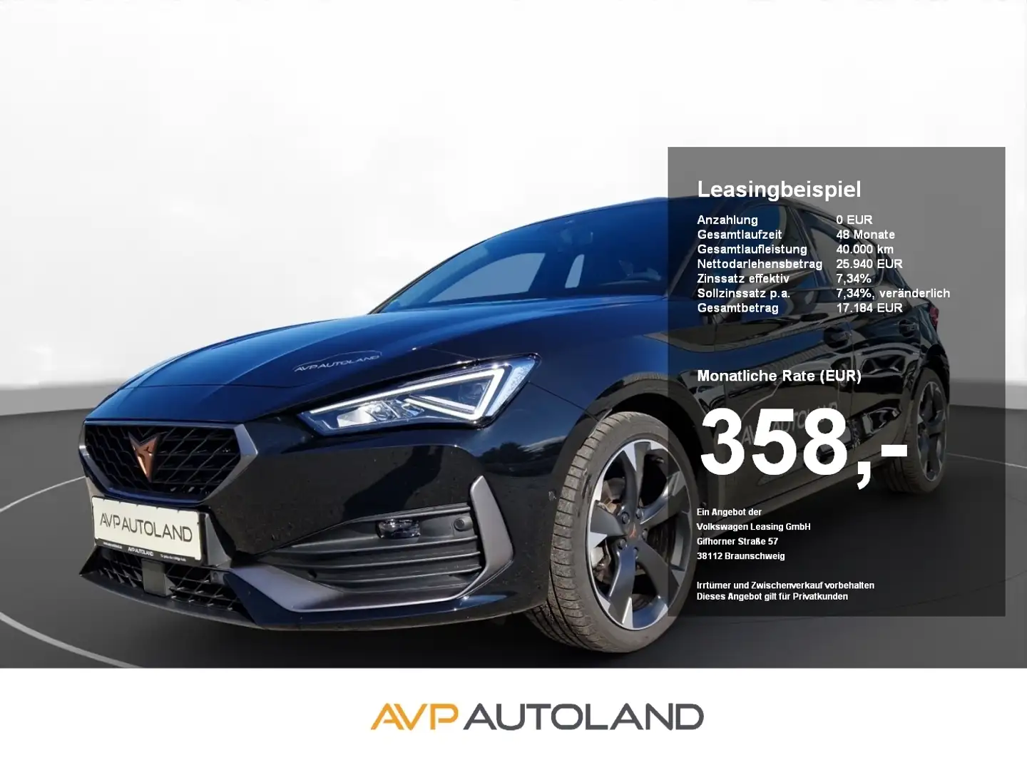 CUPRA Leon 1.5 eTSI DSG | NAVI | ACC | LED | PDC | Zwart - 1