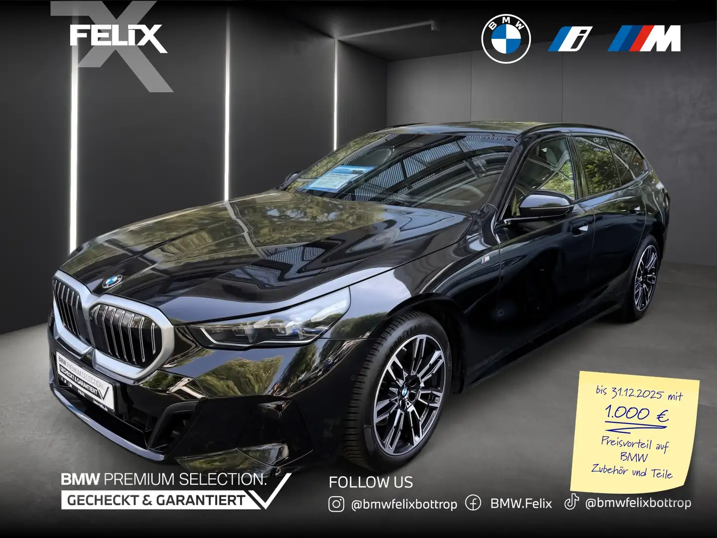 BMW 540 d xDrive Touring+M SPORTPAKET+PANORAMA+LIVE COCKPI Schwarz - 1