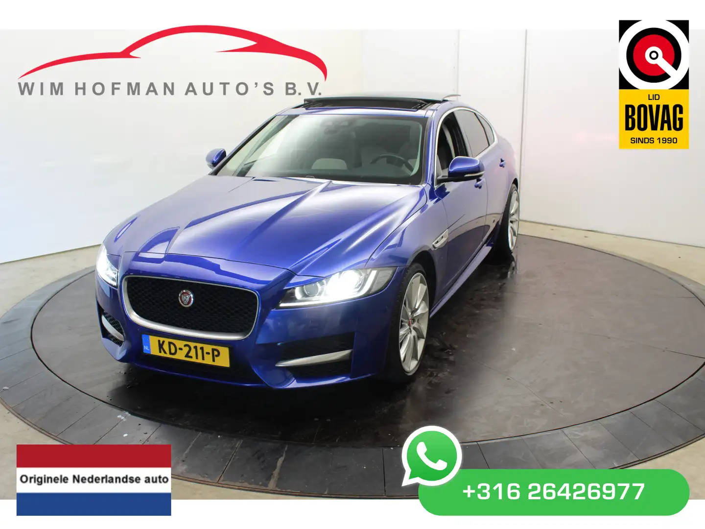 Jaguar XF 2.0d Portfolio R-Sport Panodak Camera Leder 19” Blauw - 1