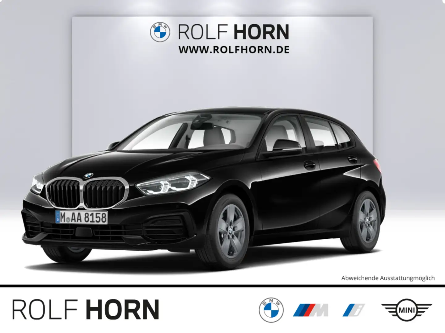 BMW 118 d Advantage Aut Lenkradhzg Navi PDC LED Klima Schwarz - 1