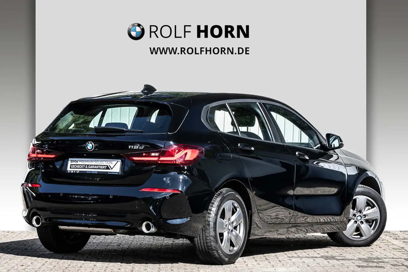 BMW 118 d Advantage Aut Lenkradhzg Navi PDC LED Klima Schwarz - 2