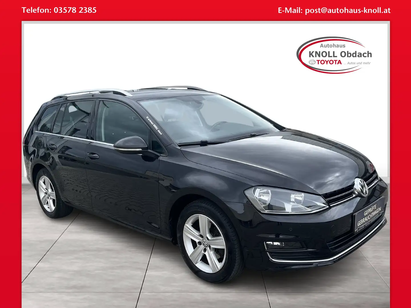 Volkswagen Golf Variant 1,6TDi Blue Motion Highline BMT Schwarz - 1