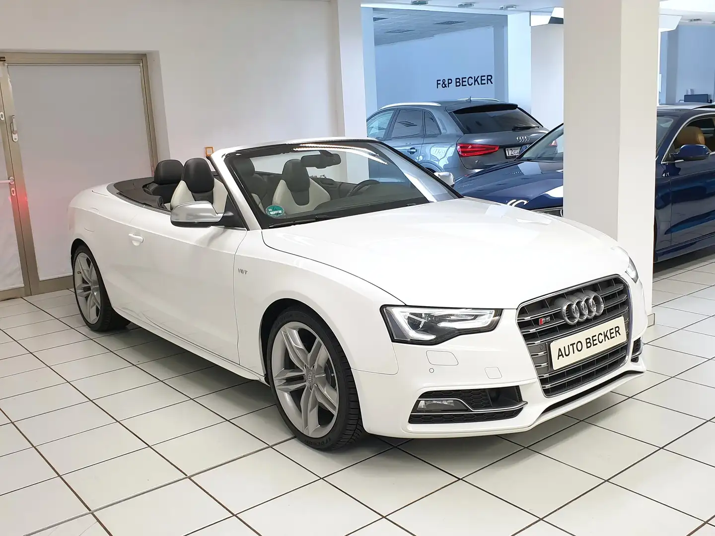 Audi S5 3.0 TFSI Cabrio S Tronic Quattro 2.Hand Scheckheft Weiß - 2