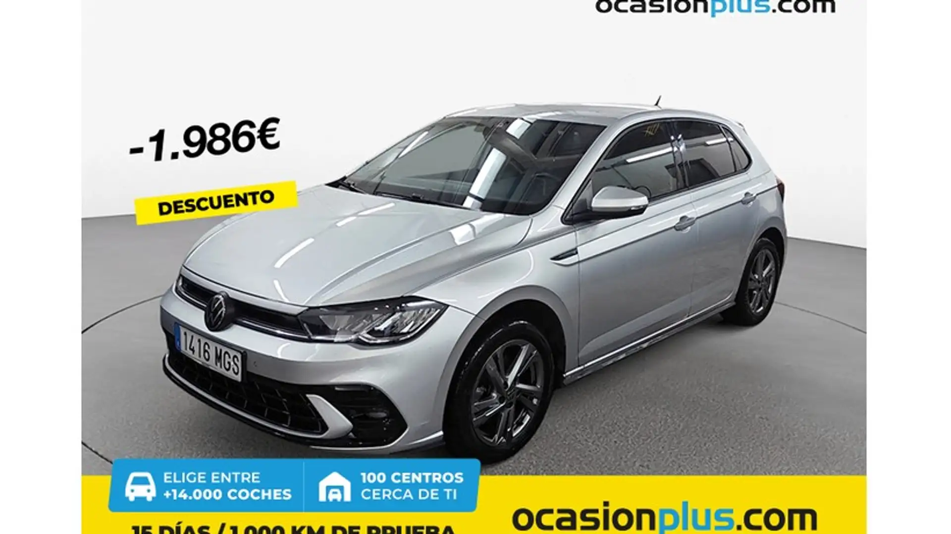 Volkswagen Polo 1.0 TSI R-Line DSG 81kW Zilver - 1