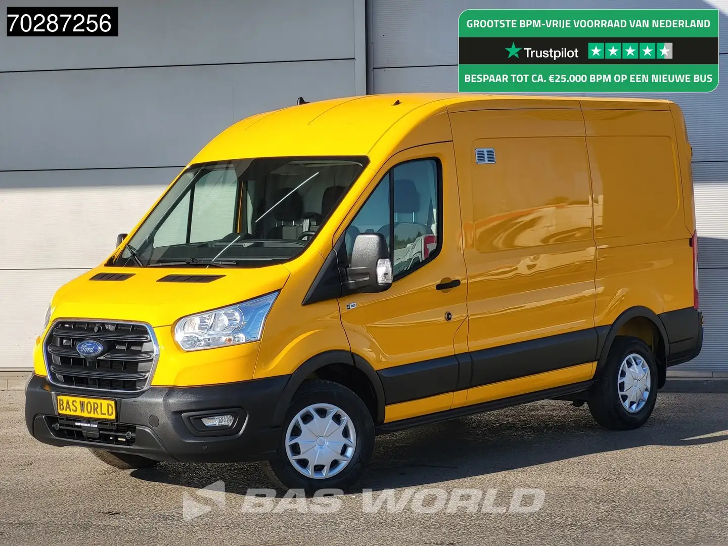 Ford Transit 130pk L2H2 Airco Cruise Trekhaak Parkeersensoren W Geel - 1