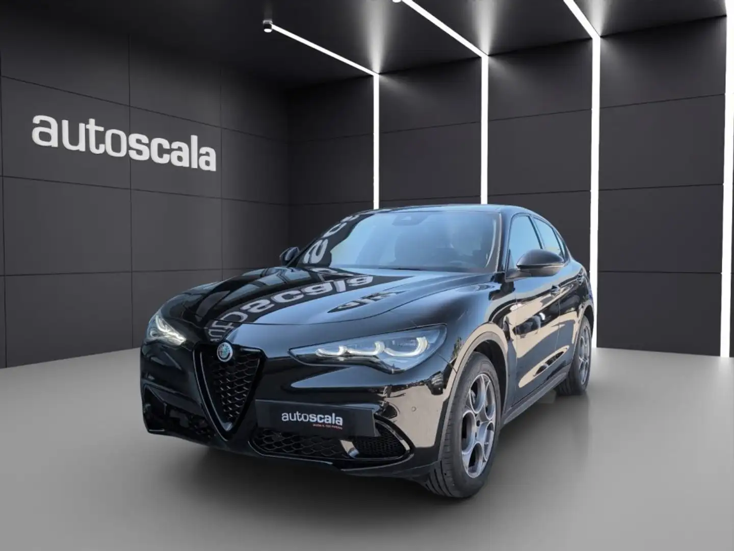 Alfa Romeo Stelvio 2.2 Turbodiesel 160 CV AT8 RWD Sprint Schwarz - 1