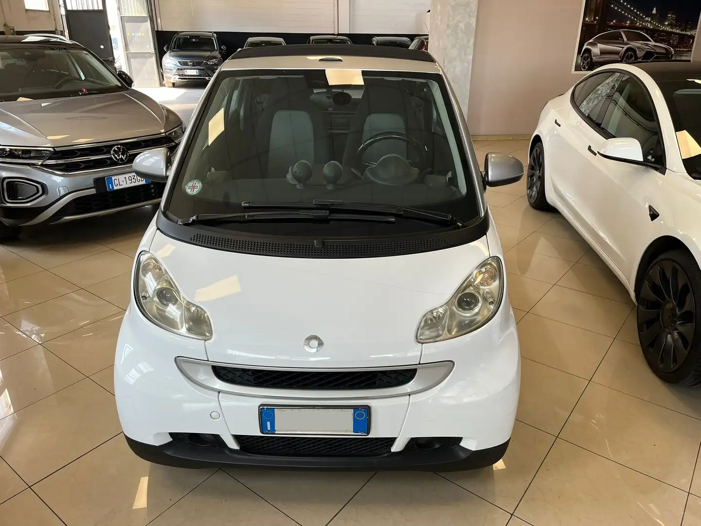smart forTwo II 2007  Cabrio 1.0 Pulse NEOPATENTATI OK Weiß - 2