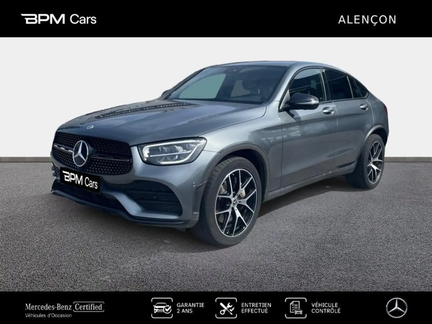 Mercedes-Benz GLC 300 300 de 194+122ch AMG Line 4Matic 9G-Tronic Gris - 1