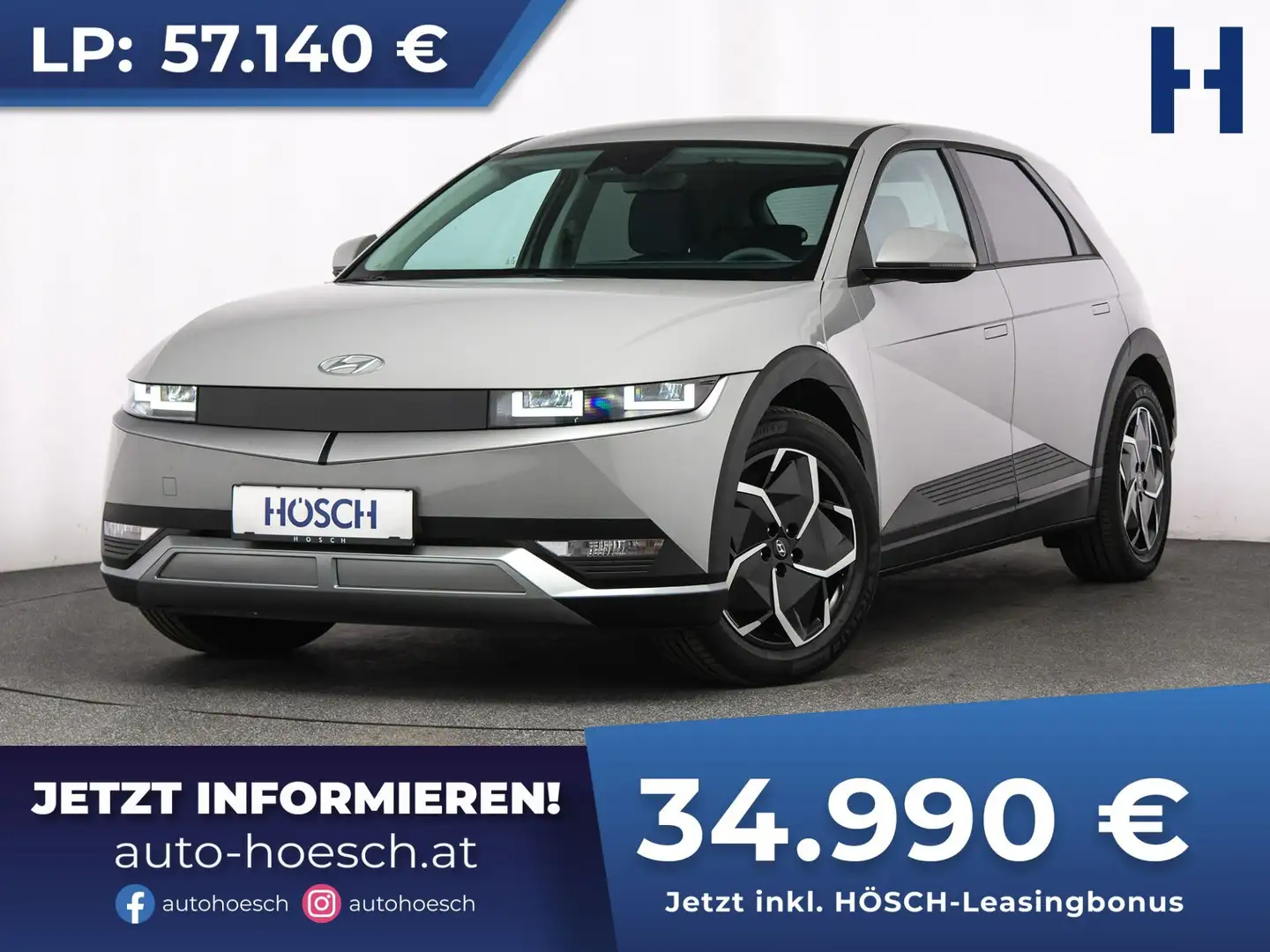 Hyundai IONIQ 5 Base Line 77kWh KAMERA ASSISTENZ 19" NE... Grau - 1