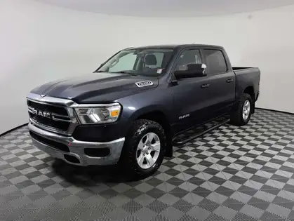 Blue 2021 RAM 1500 Pickup Truck Four-Wheel Drive 8-Speed Automatic