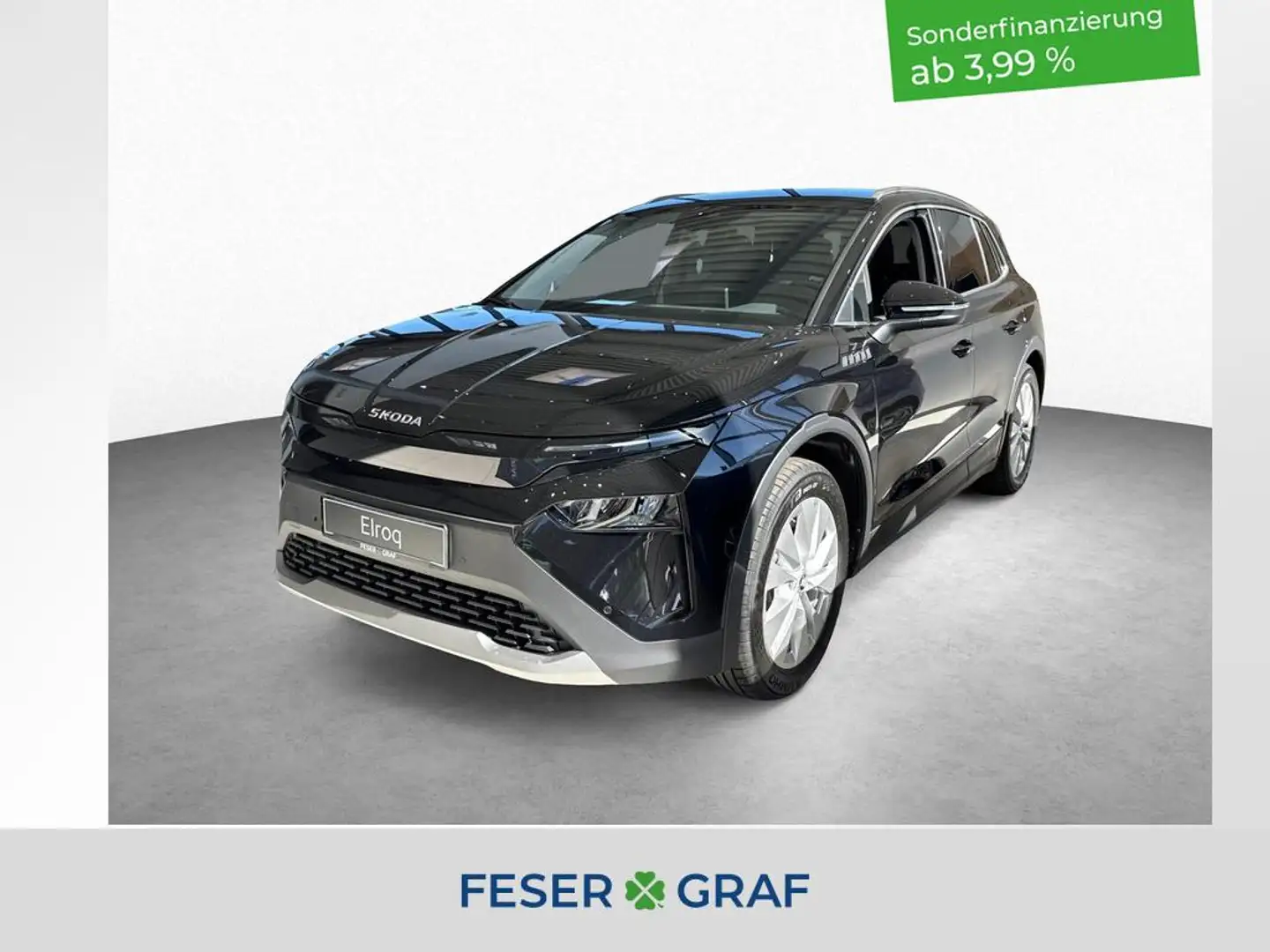 Skoda Elroq 85 82 kWh *NEU*SOFORT VERFÜGBAR*AHK*CLEVER ACC Negru - 1