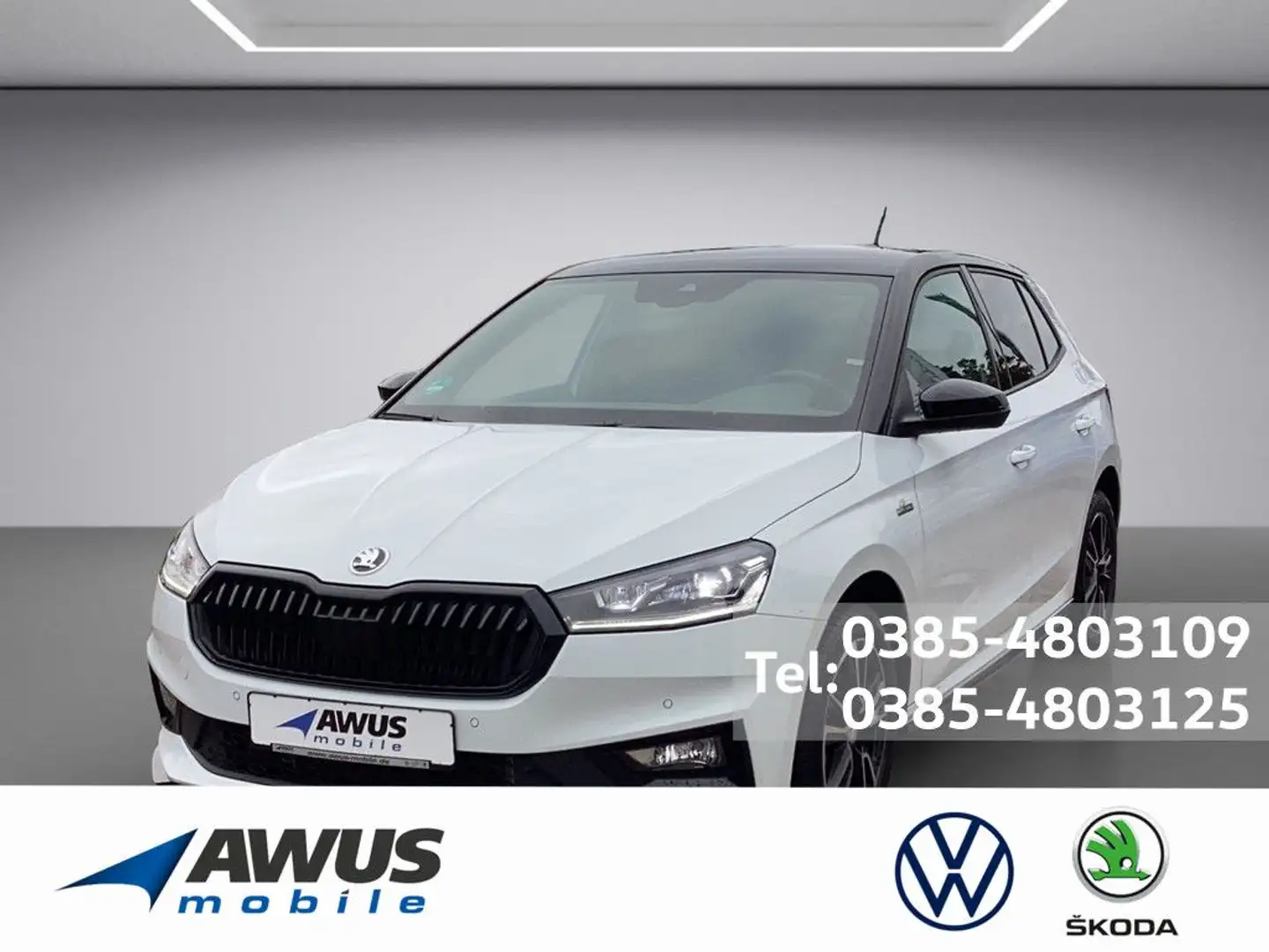 Skoda Fabia 1.0TSI DSG Monte Carlo Weiß - 1