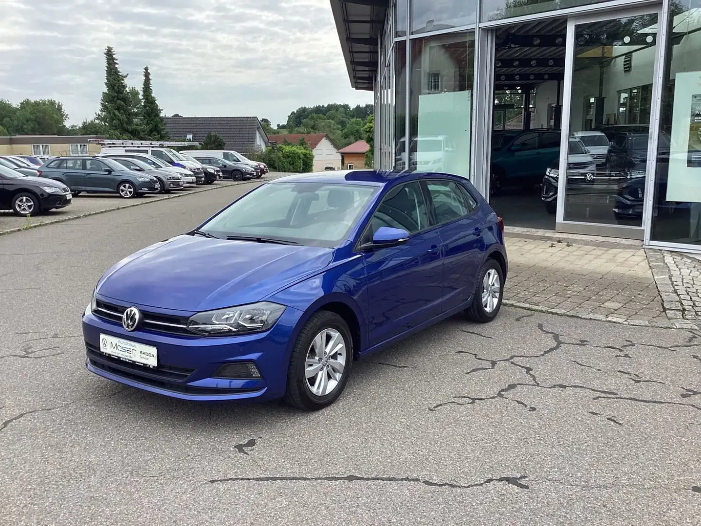 Volkswagen Polo VI DSG/NAVI/SH/MULTIMEDIA/MFL Azul - 1