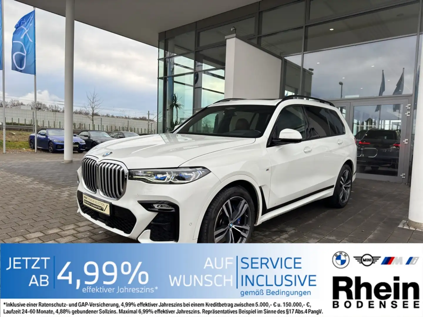 BMW X7 xDrive40d M Sport ACC Laser SoftClose Hifi Blanc - 1