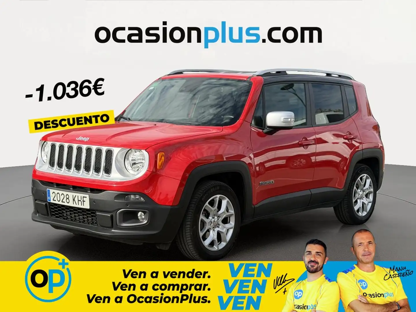 Jeep Renegade 1.6Mjt Limited 4x2 88kW Rojo - 1