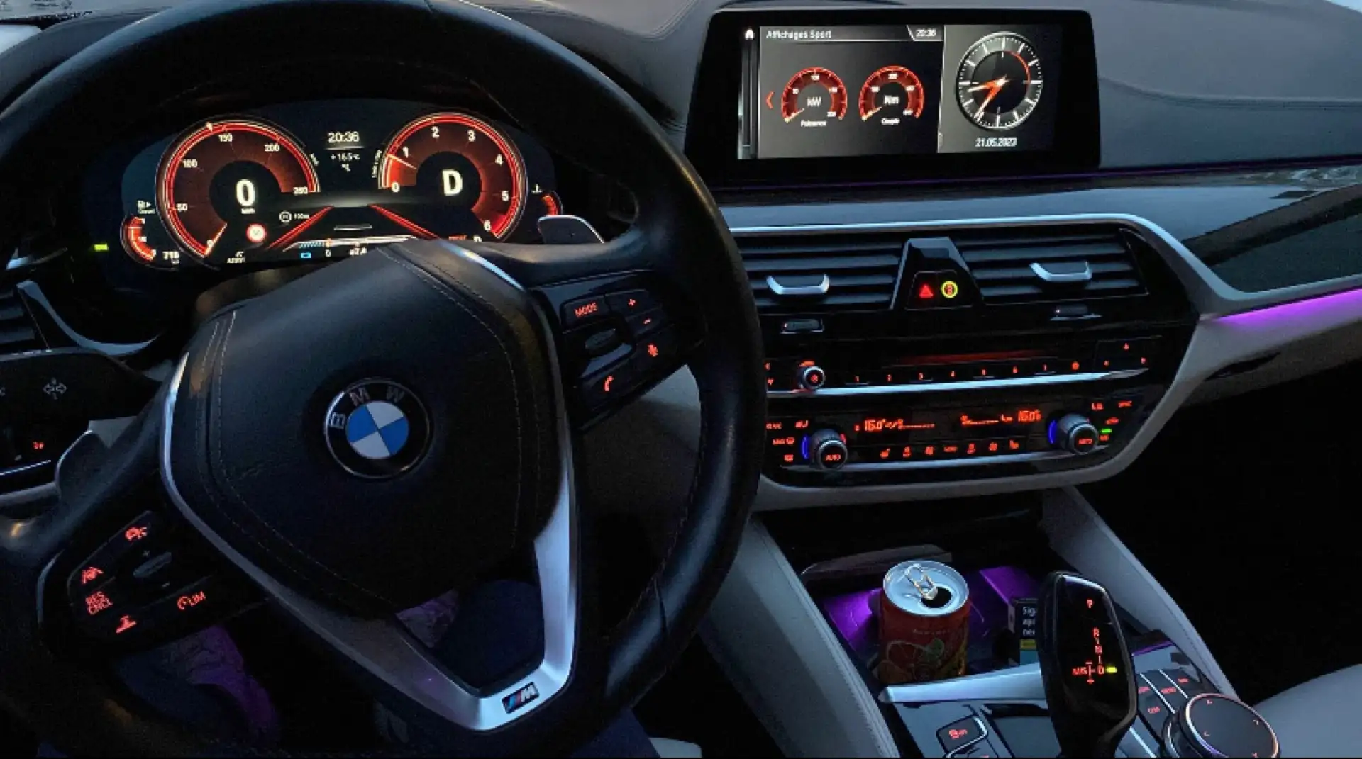 BMW 530 530d xDrive 265 ch BVA8 Luxury Bleu - 2