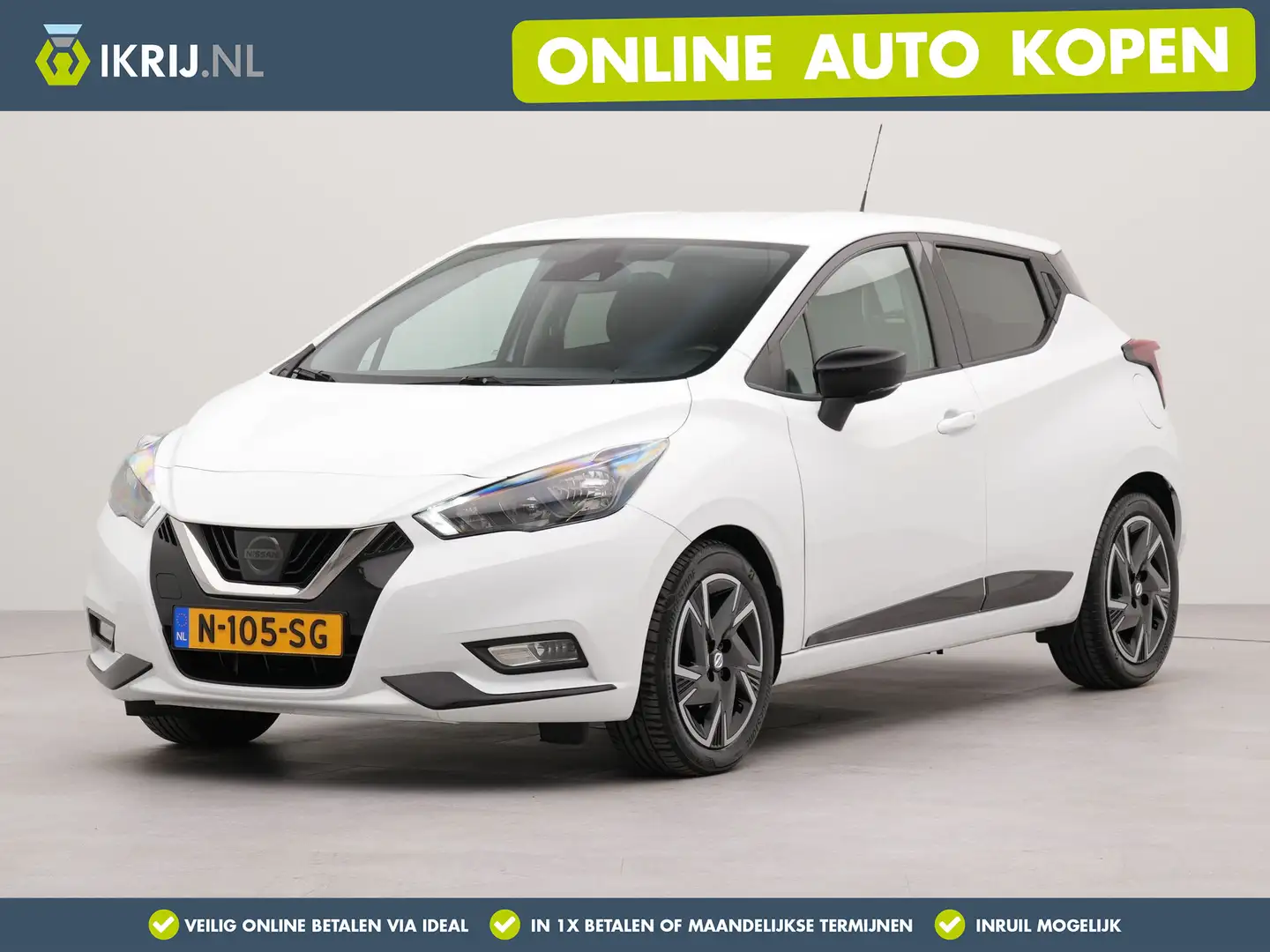 Nissan Micra 1.0 IG-T N-Design | Appconnect | Parkeersensoren a Wit - 1