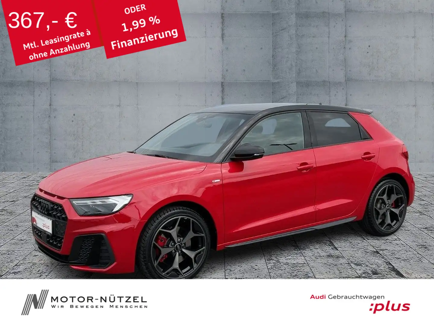 Audi A1 35 TFSI S-TR 2xS-LINE LED+NAV+SONOS Rot - 1