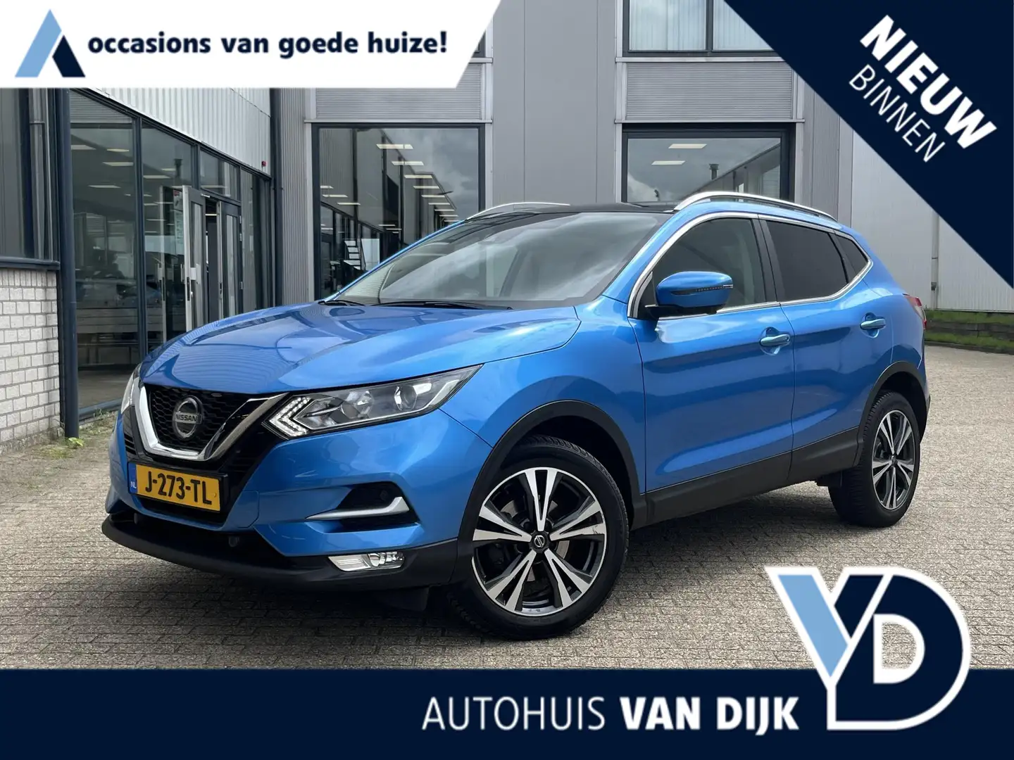 Nissan Qashqai 1.3 DIG-T N-Connecta | NL-Auto/1e Eig./Voll.Histor Bleu - 1