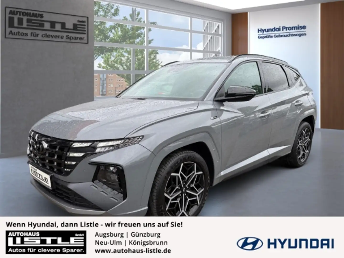 Hyundai TUCSON N Line MHEV 1.6 T-GDI Navi Leder Totw. El. Kofferr Gris - 1