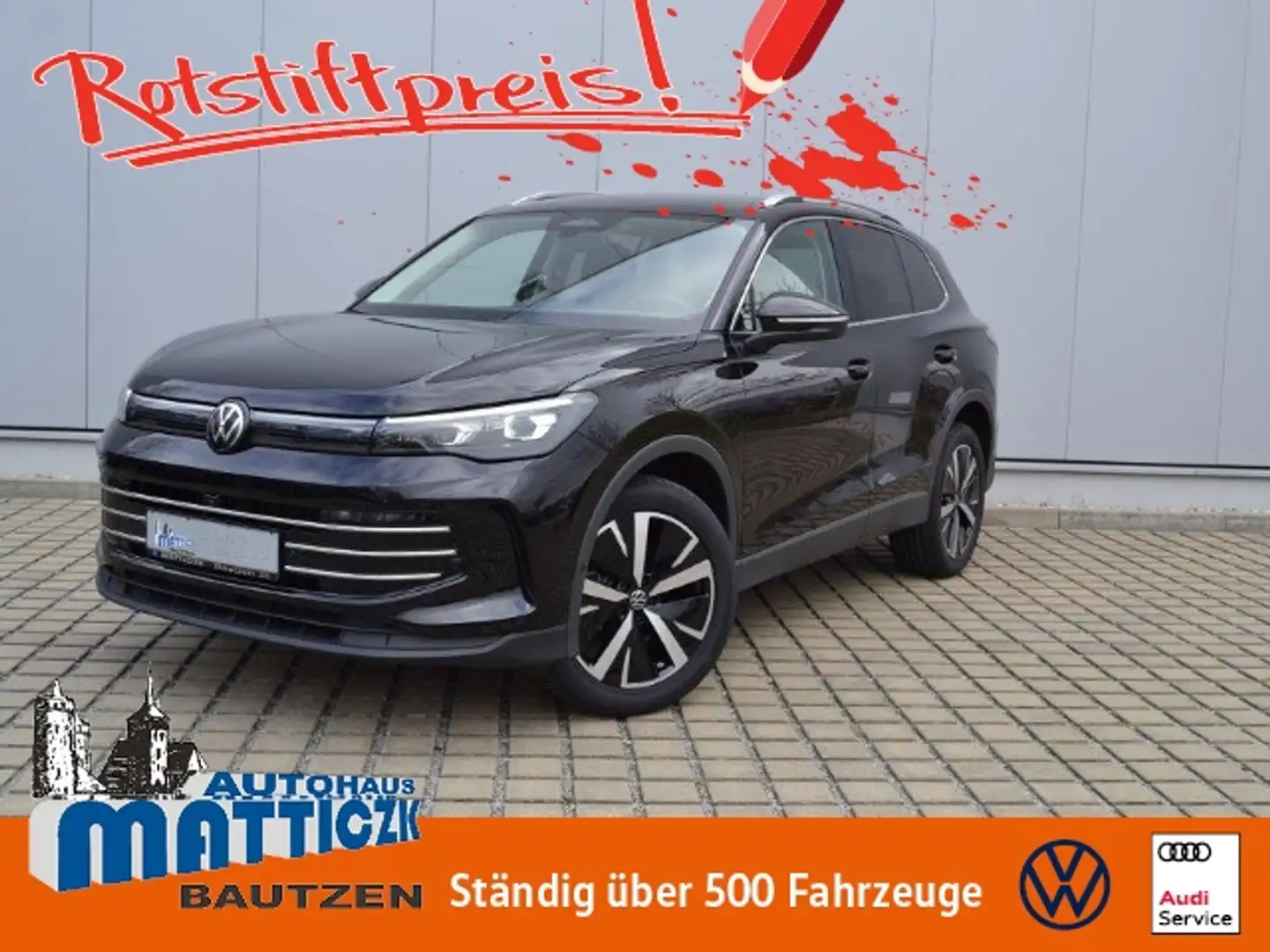 Volkswagen Tiguan 1.5 eTSI DSG Elegance AHK/19-ZOLL/MATRIX/FAHRDYNA Schwarz - 1