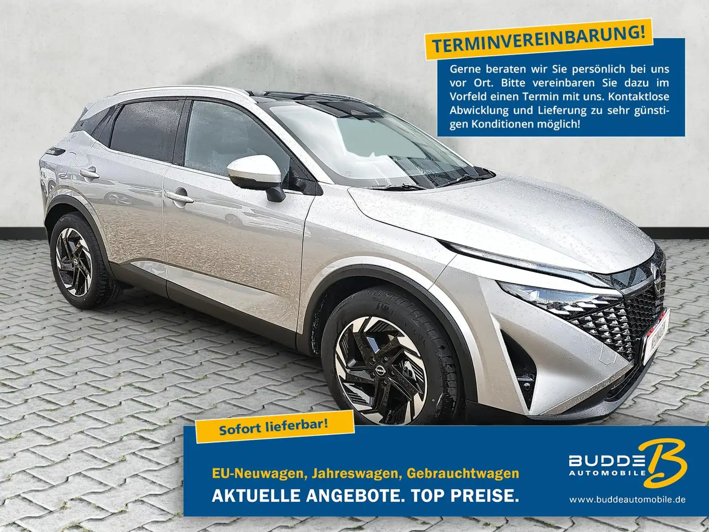 Nissan Qashqai 1.3 DIG-T 4x4 X-Tronic N-Connecta / Pano srebrna - 1