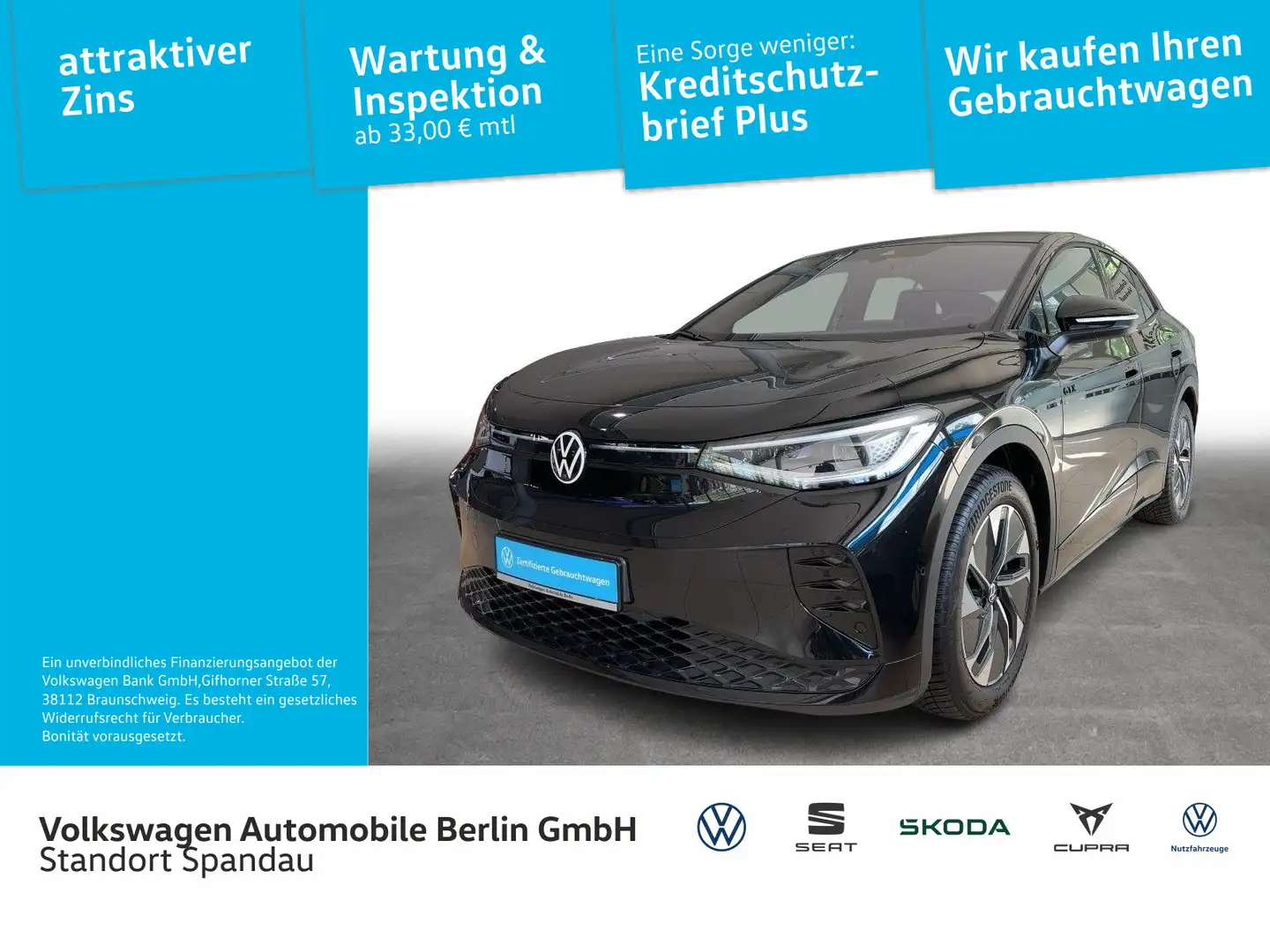 Volkswagen ID.5 GTX mit Infotainment-Paket 4M.Pano LED AHK Noir - 1