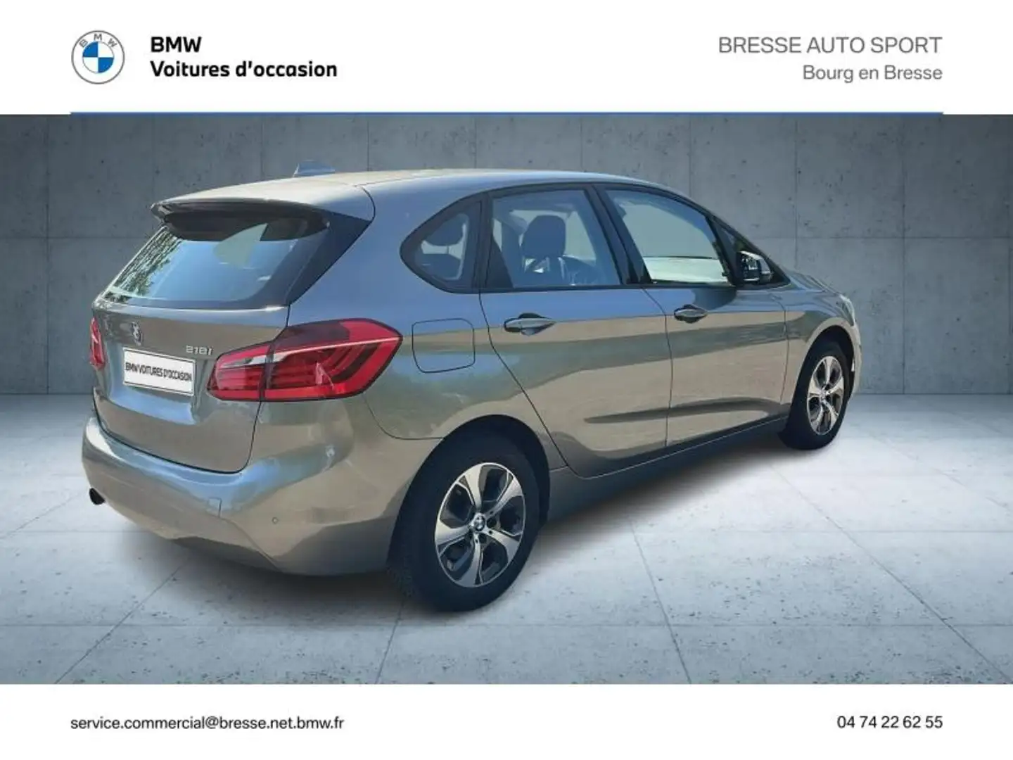 BMW 218 218iA 136ch Lounge Argent - 2
