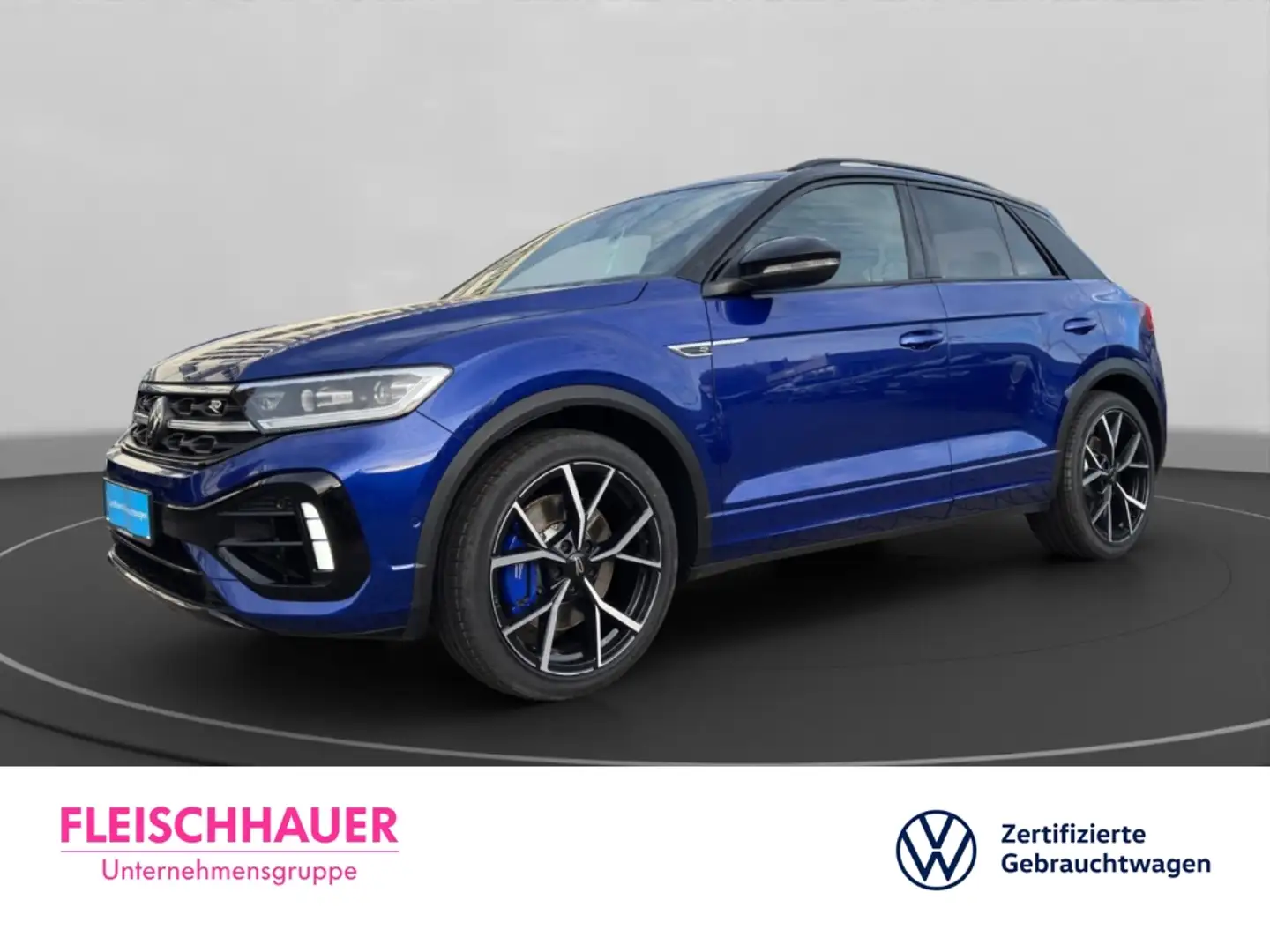 Volkswagen T-Roc R 4Motion 2.0 TSI MATRIX+PANO+ACC+RFK+AHK+SHZ+PERF Blau - 1