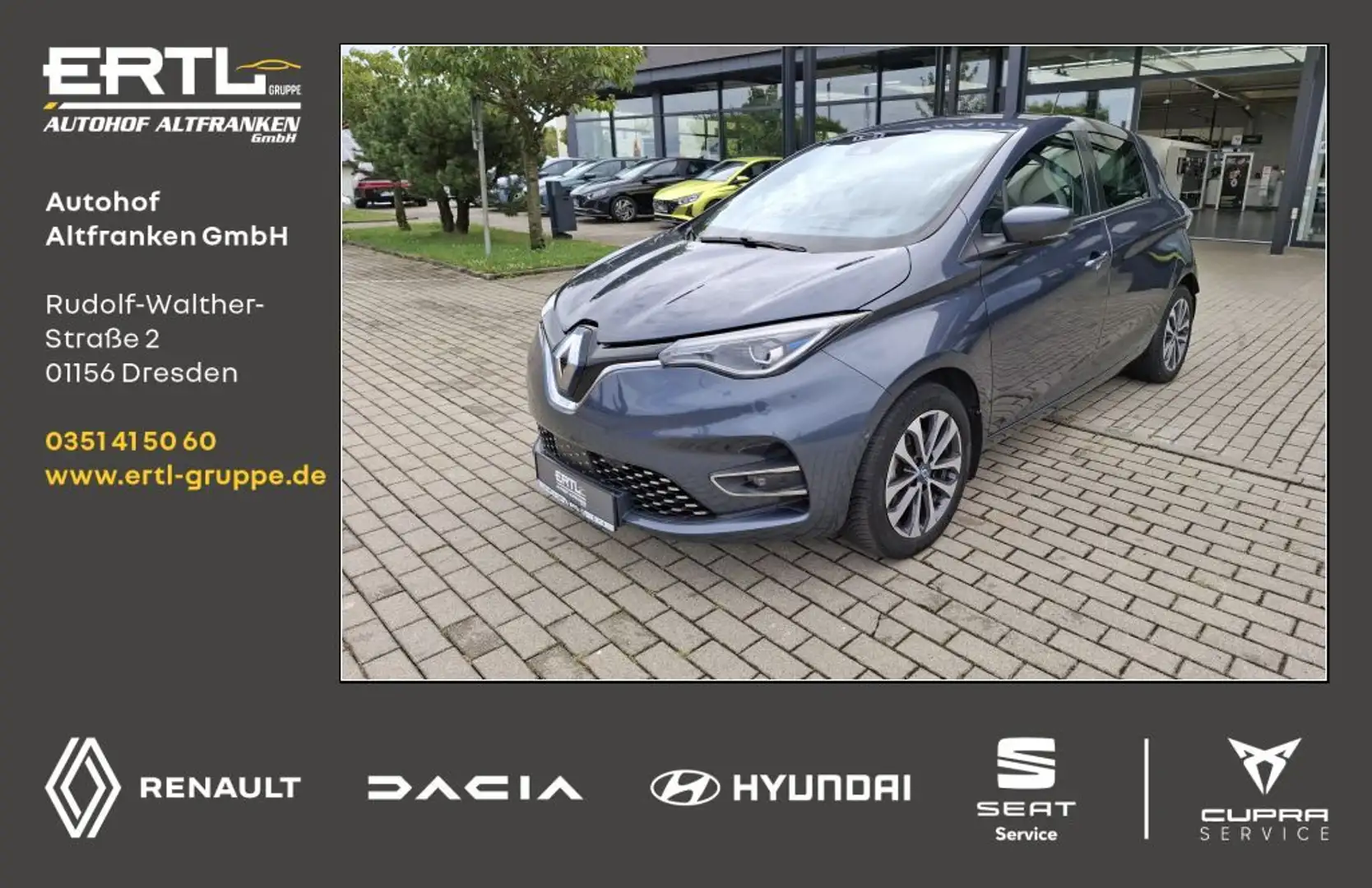 Renault ZOE (ohne Batterie) Z.E. 50 INTENS Grau - 1