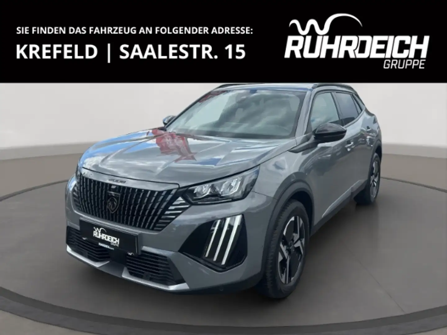 Peugeot 2008 Allure 1.2 PT 130 AUT+NAVI+CAM+SITZHZG+LED+PDC v/h Grijs - 1