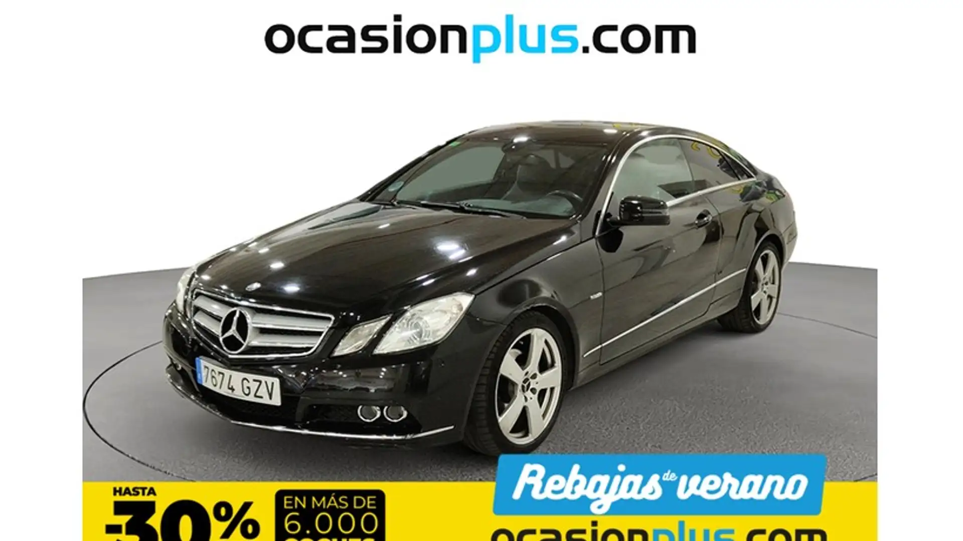 Mercedes-Benz E 200 Coupé CGI BE Negro - 1