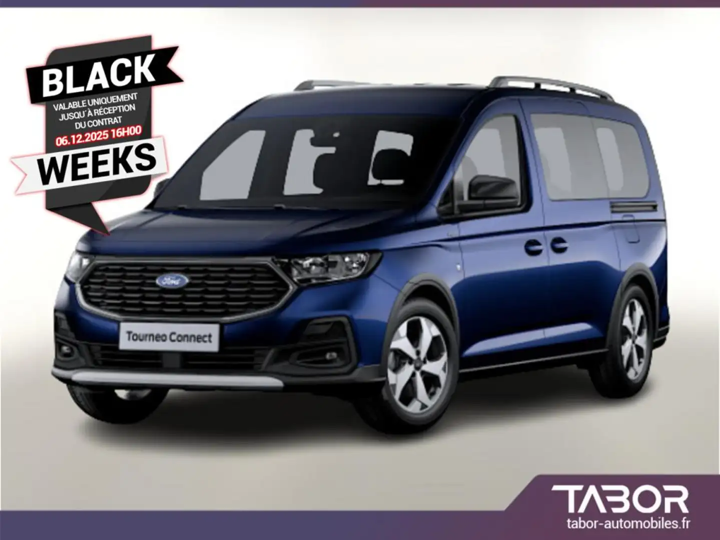 Ford Tourneo Connect Grand TDCI 122 Aut Active Bleu - 1