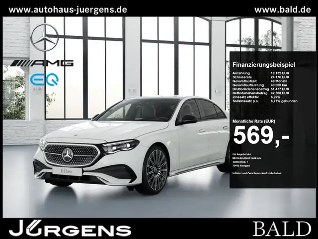 Mercedes-Benz E 220 d 4M AMG Sport/Pano/Super/360/StdHz/Burm