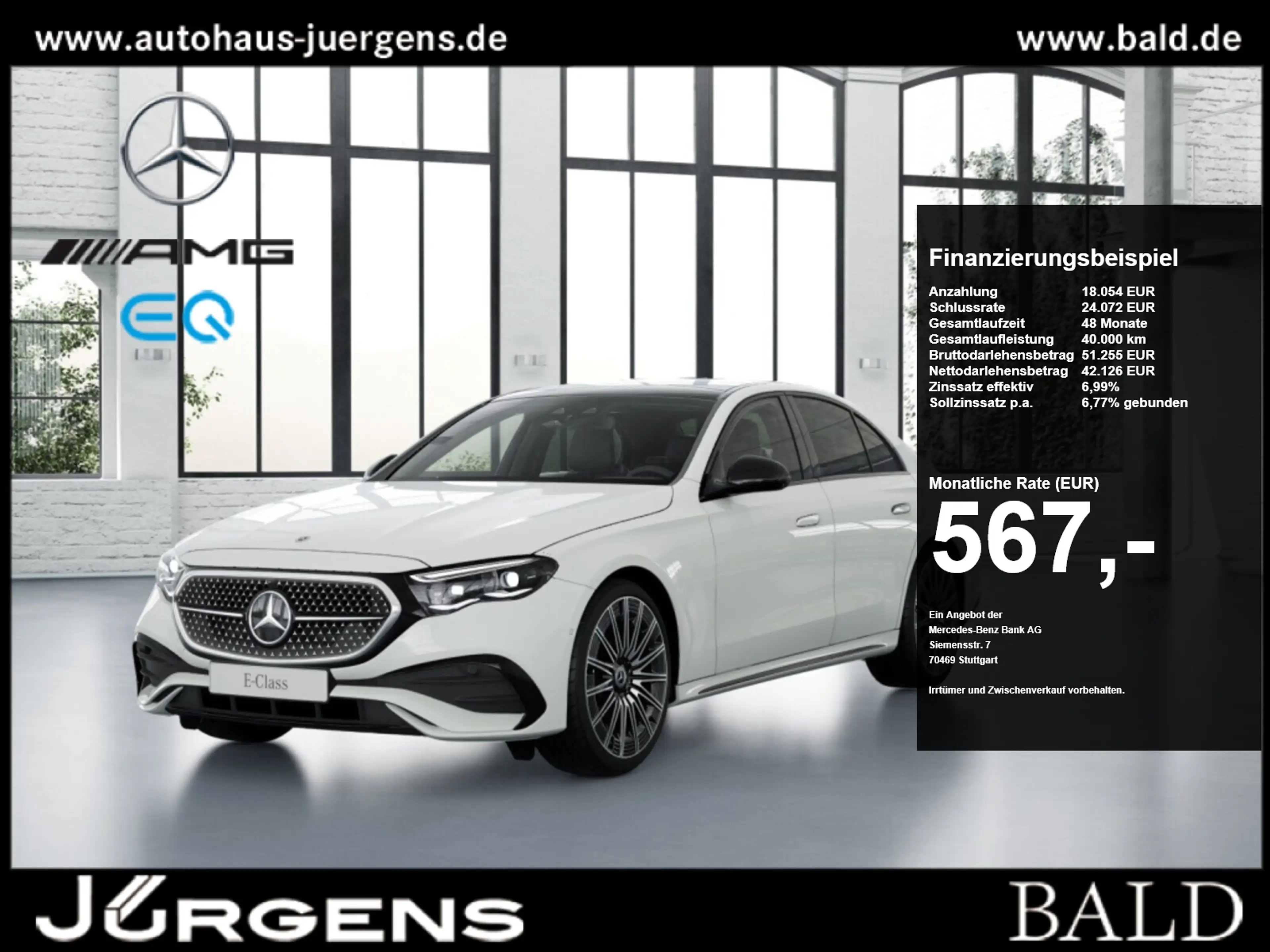 Mercedes-Benz E 220 d 4M AMG-Sport/Pano/Super/360/StdHz/Burm