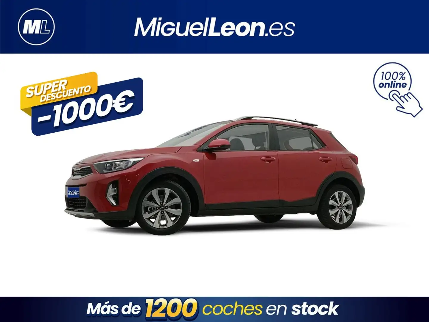 Kia Stonic 1.0 100CV ACTIVE TGDI Rojo - 1